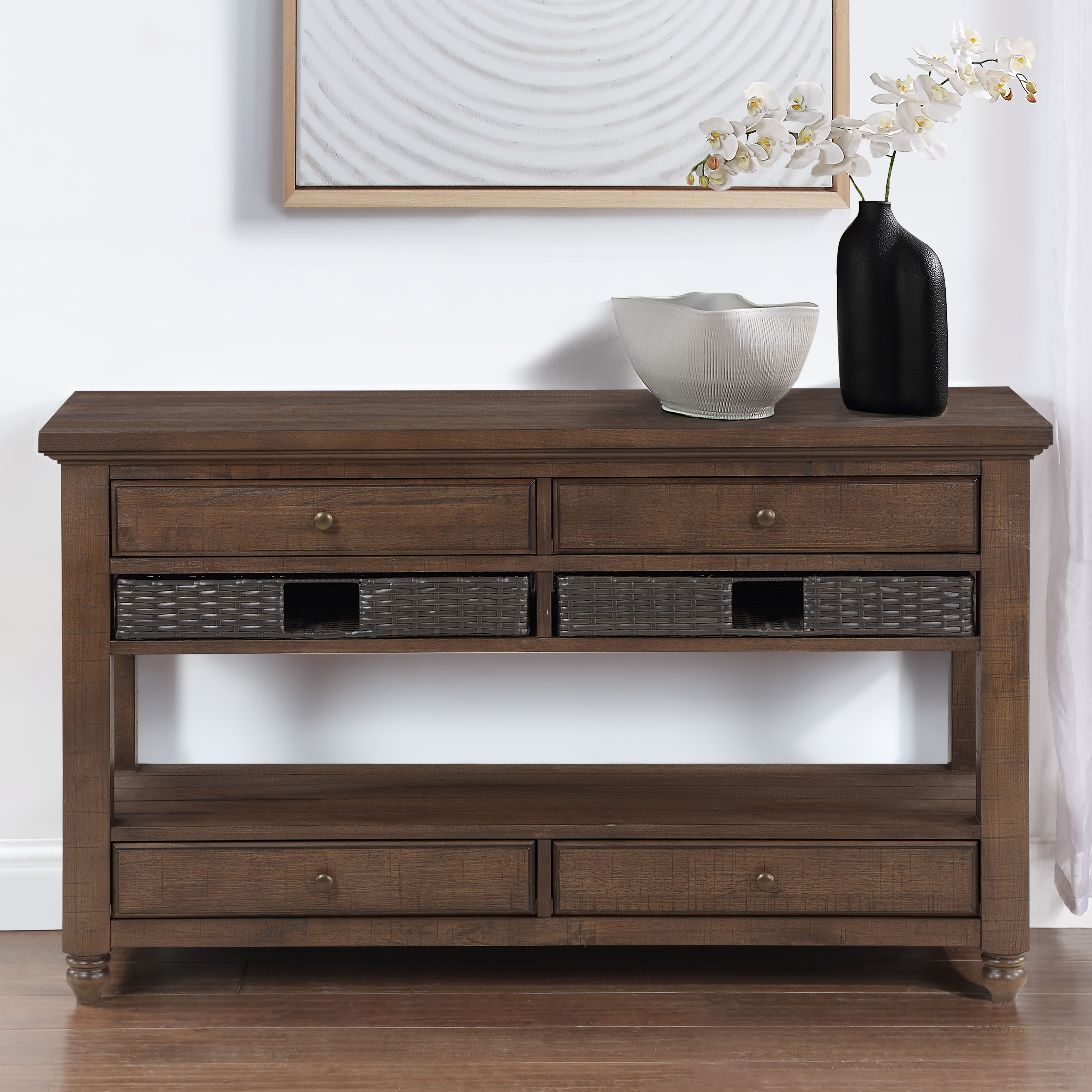 Oliver - Sofa Table - Brown