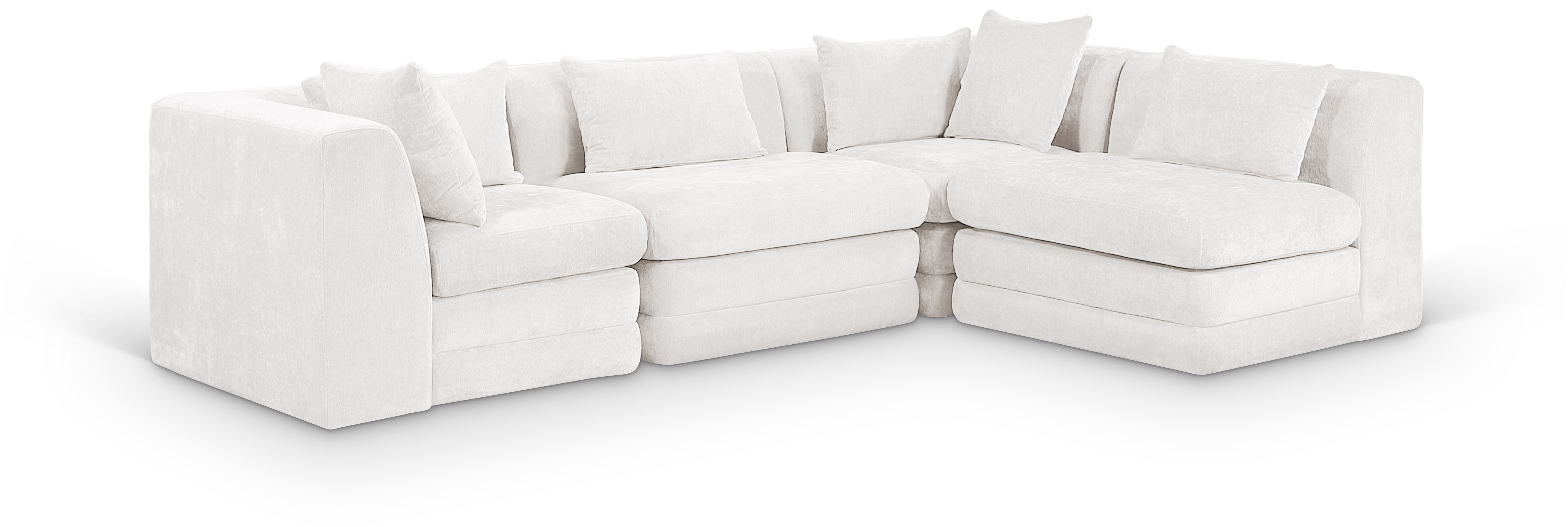 4 Pc · 114" Upholstered Modular Sectional