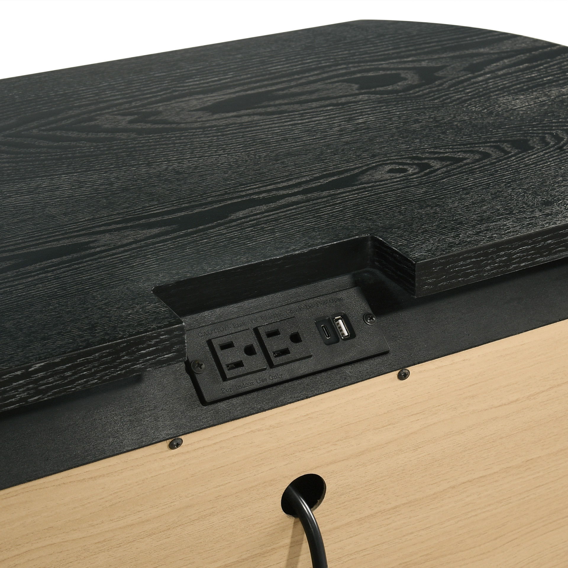 Skyline - 2 Drawer Nightstand - Onyx, black, view 7