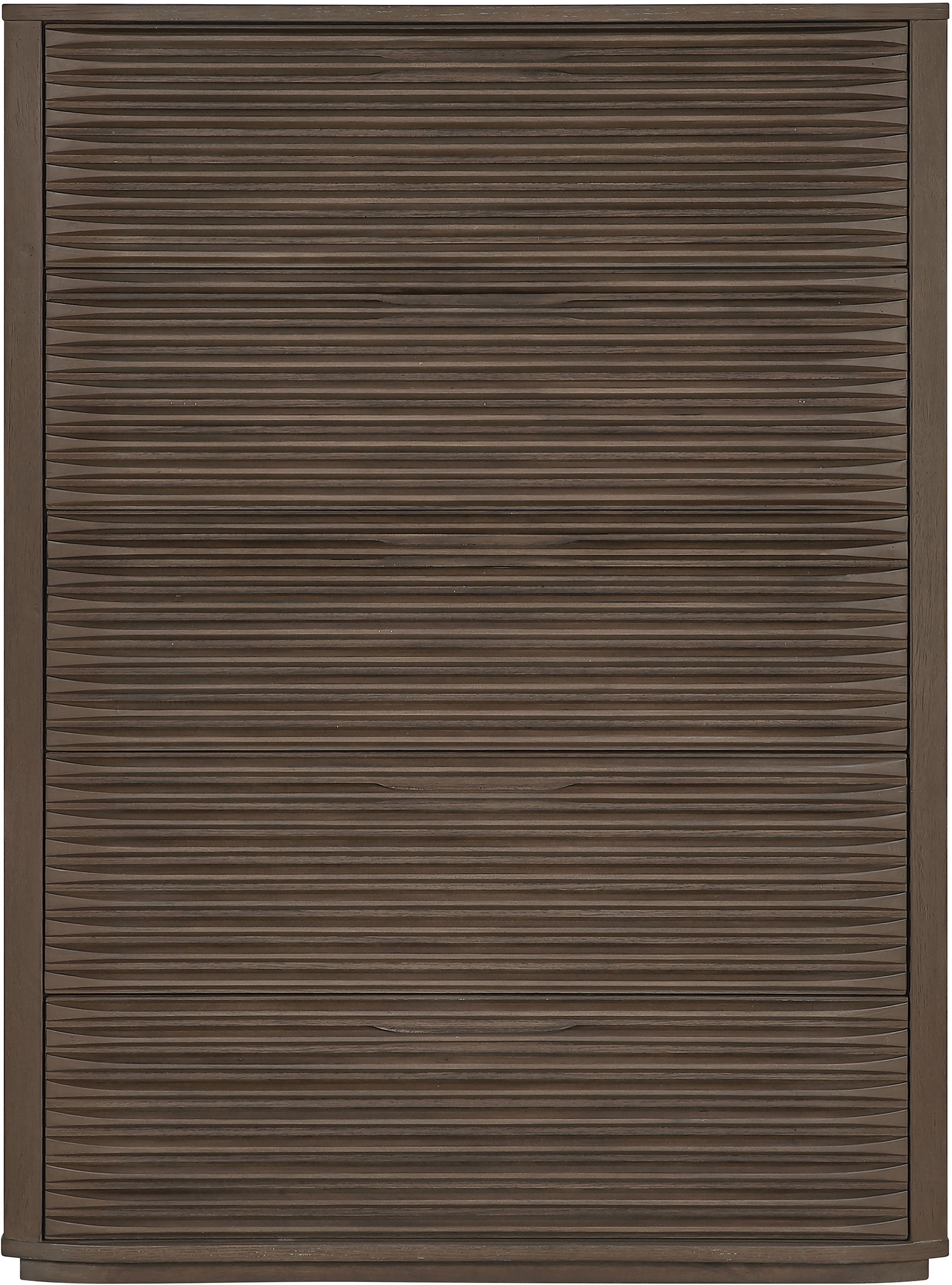 Morino - Oak Veneer And Solid Wood Chest - Brown
