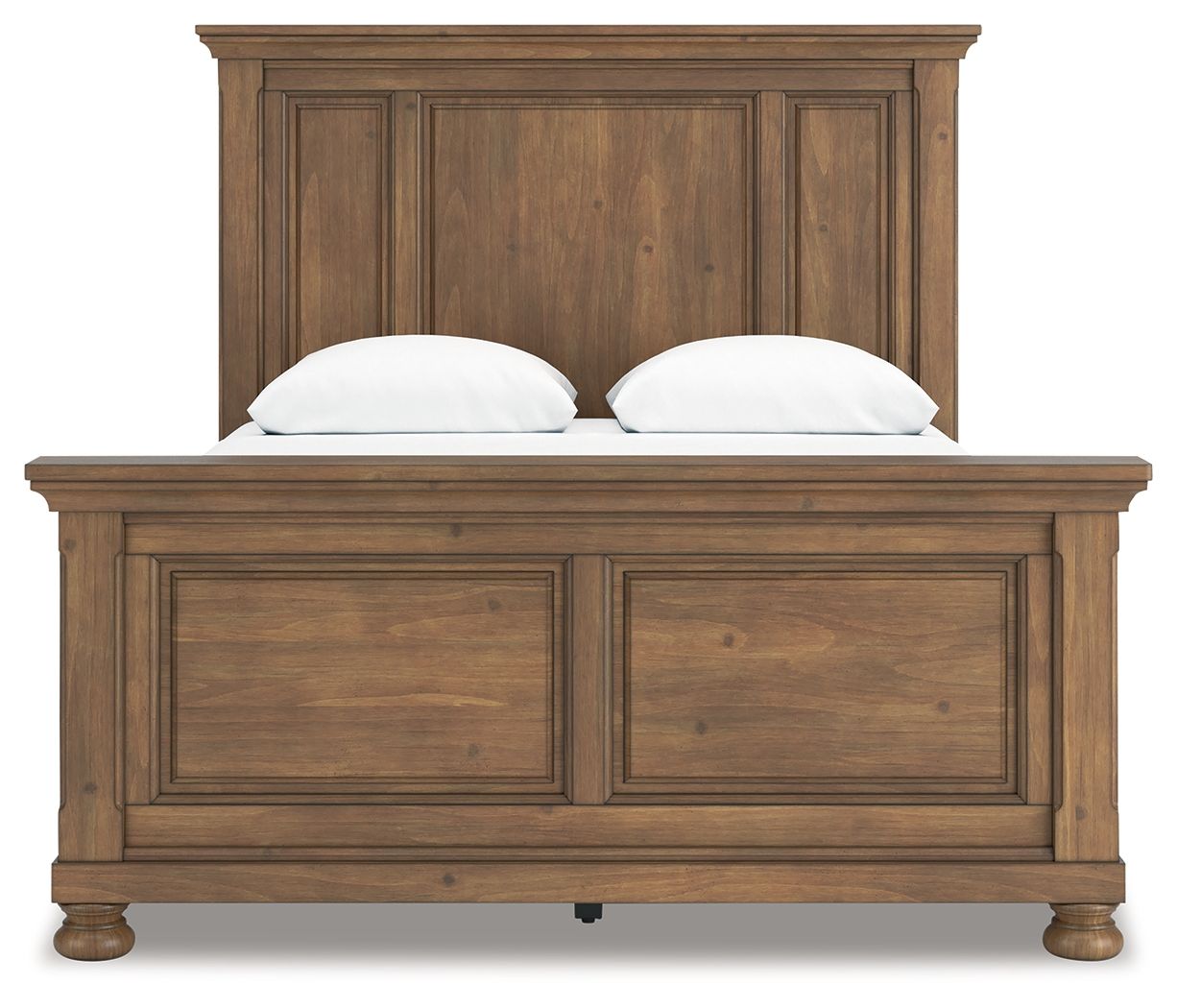 Ashley Furniture Feddinger - Queen Panel Bed - Medium Brown - Image 3