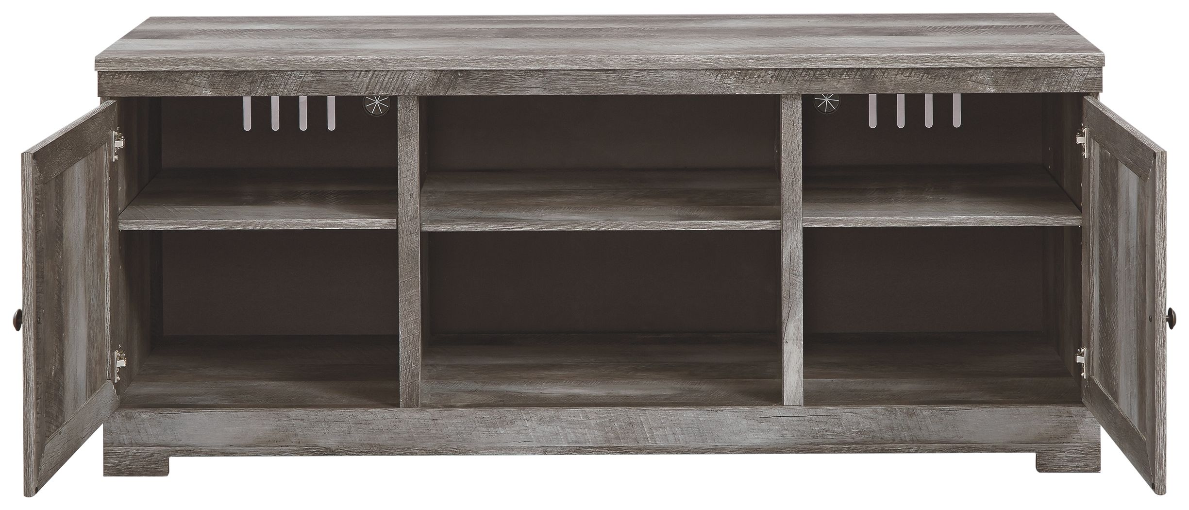 Wynnlow - 63" TV Stand W/Fireplace Option - Gray