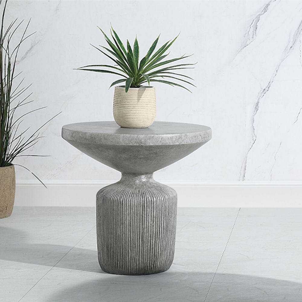 Laddie - End Table - Weathered Gray, gray