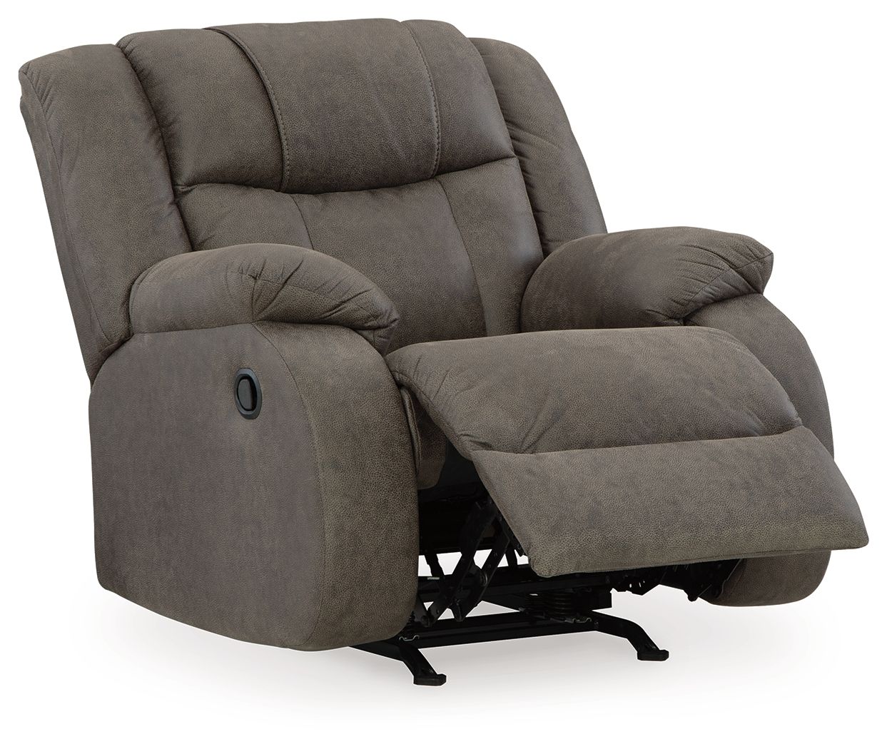 Ashley Furniture First Base - Rocker Recliner - Gunmetal - Image 3