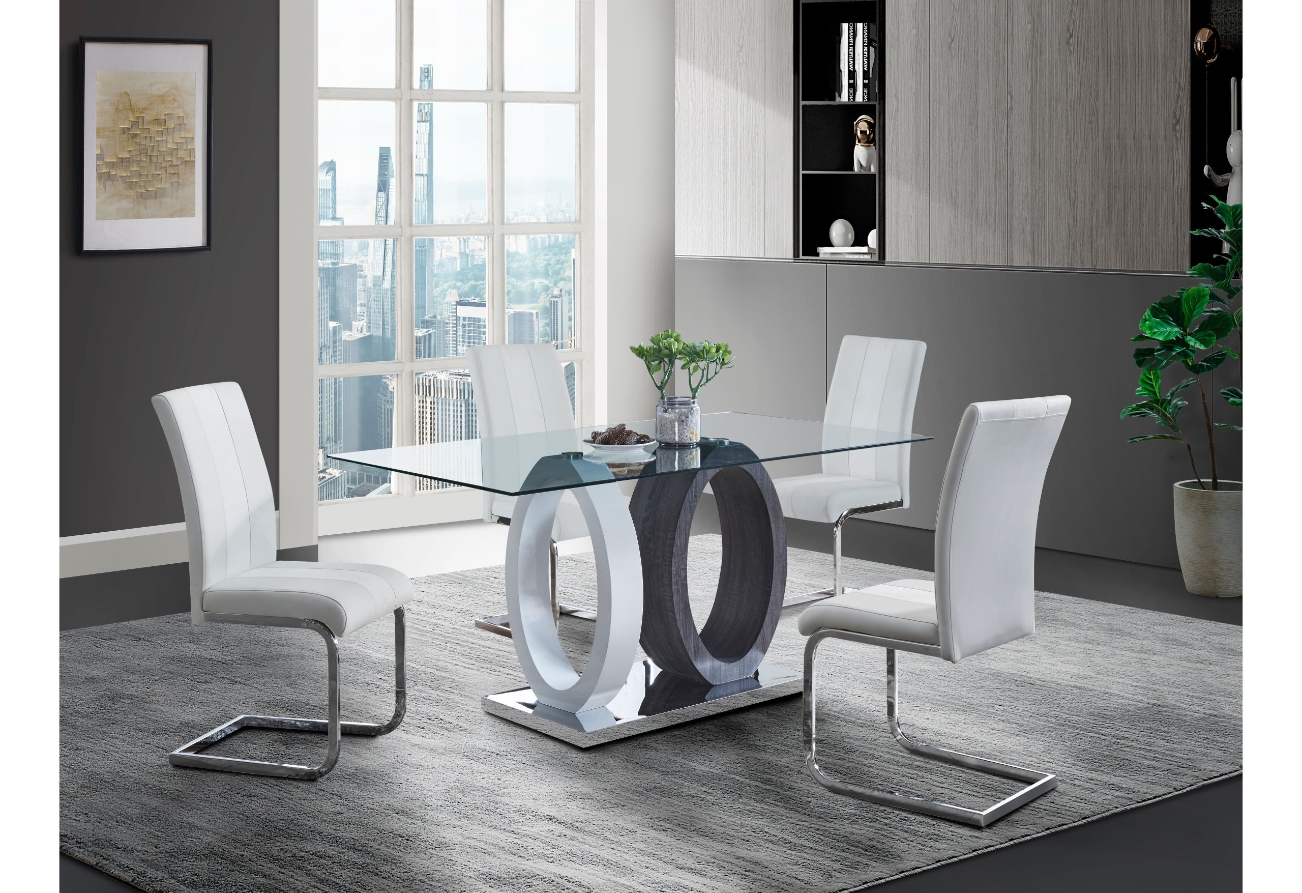 7 Pc · Dining Table And 6 Dinning Chairs