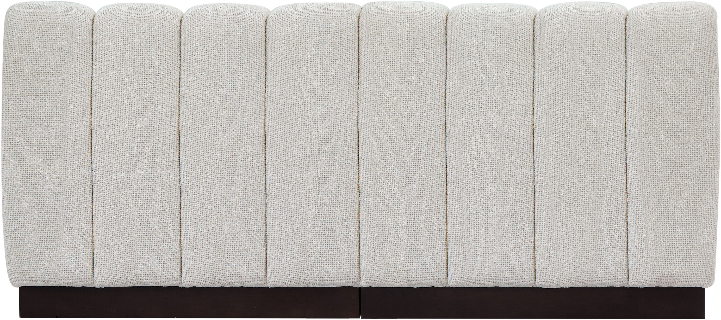 Quinn - 2 Piece Modular Armless Sofa - Cream