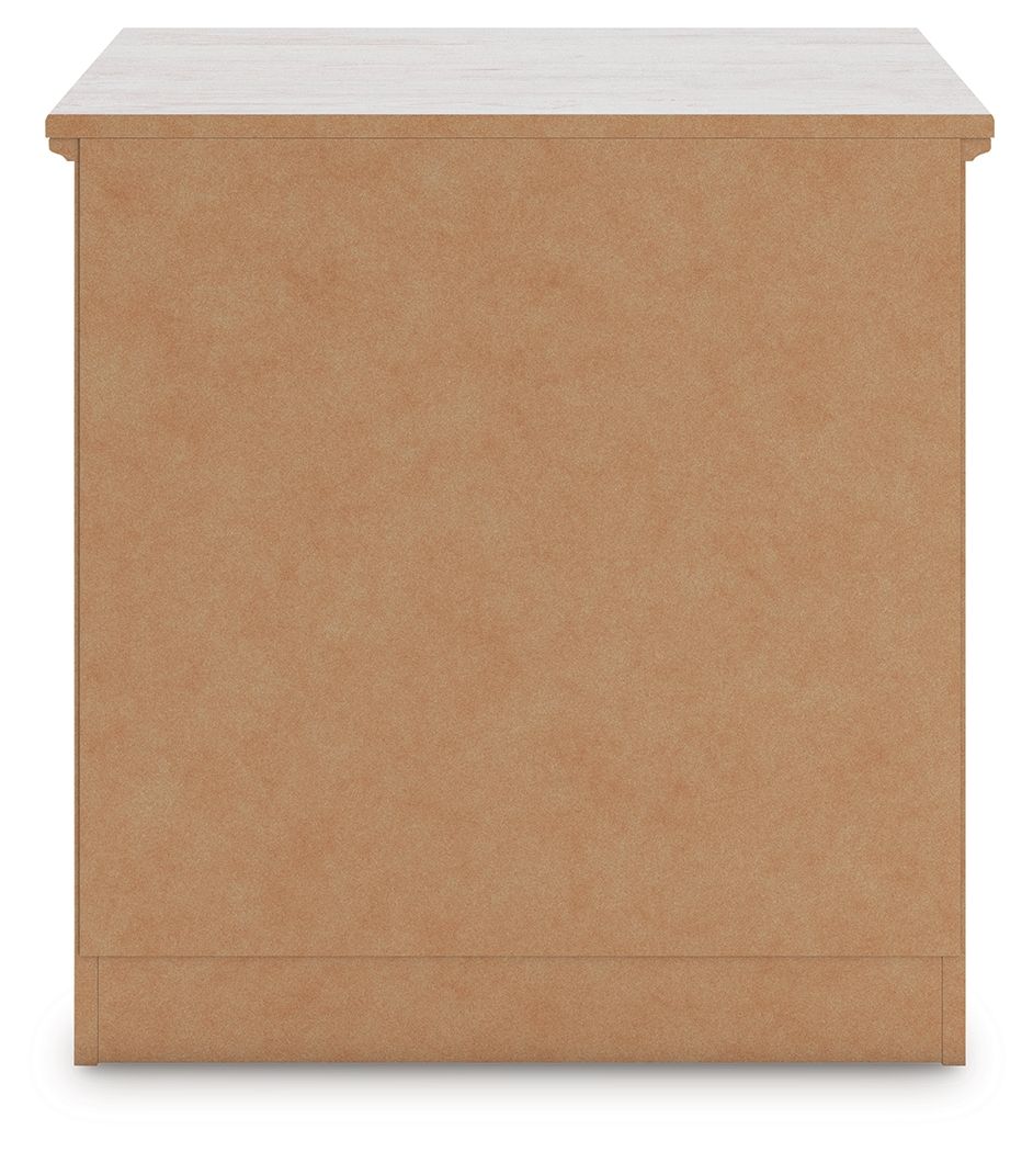 Ashley Furniture Makidern - Two Drawer Night Stand - Whitewash - Image 5
