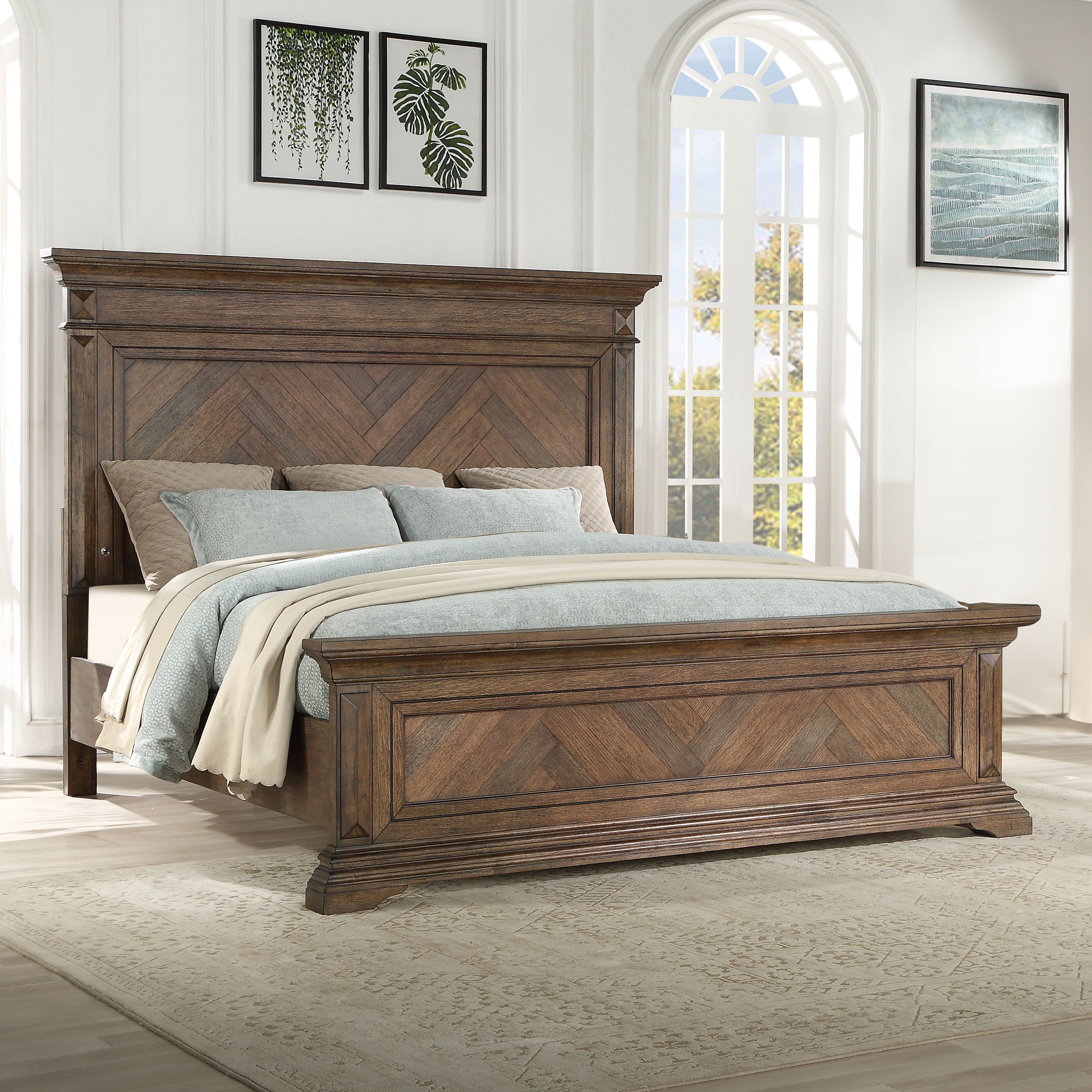 Mar Vista - 5/0 Queen Bed - Walnut, dark brown