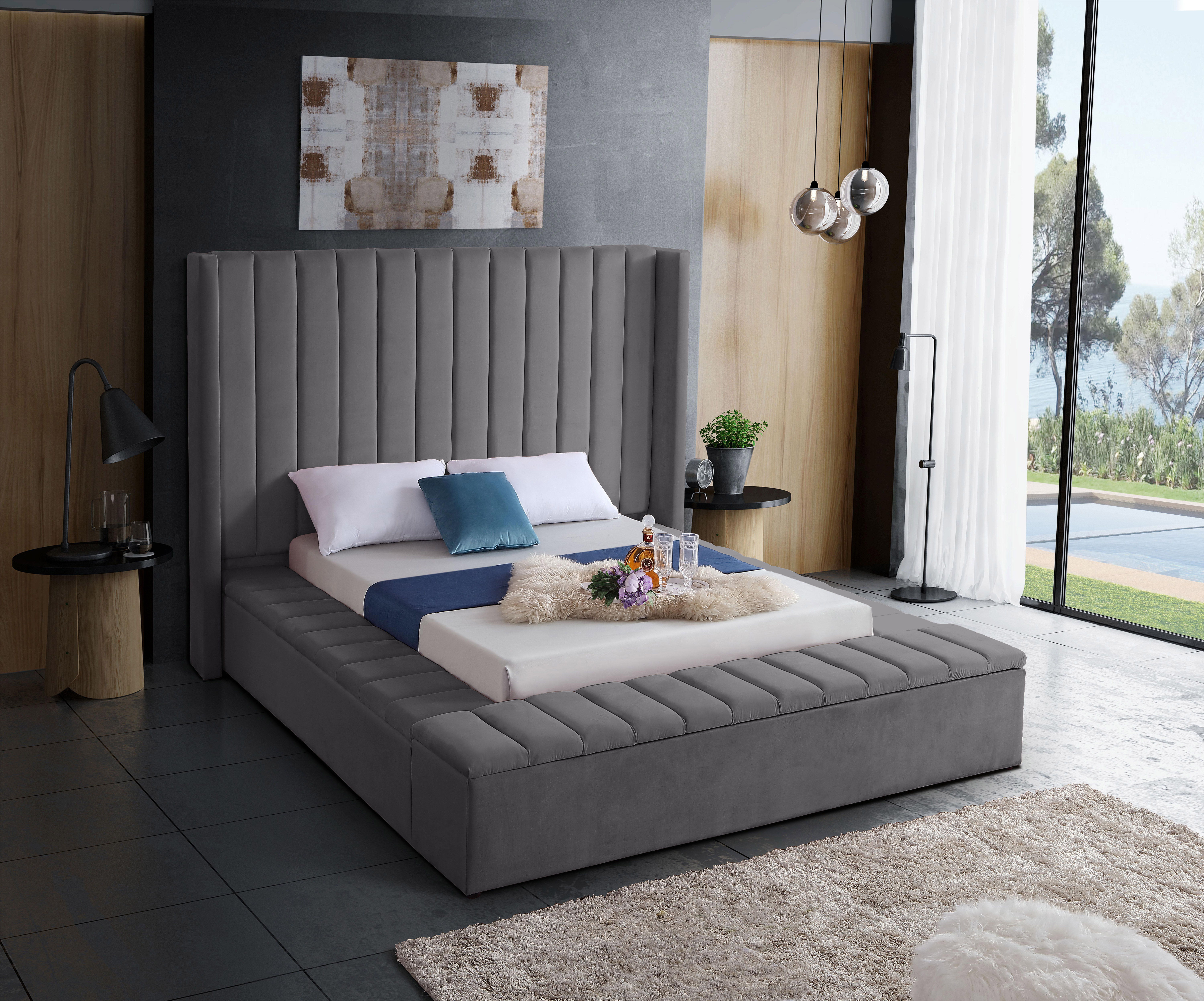 Kiki - Full Bed - Gray