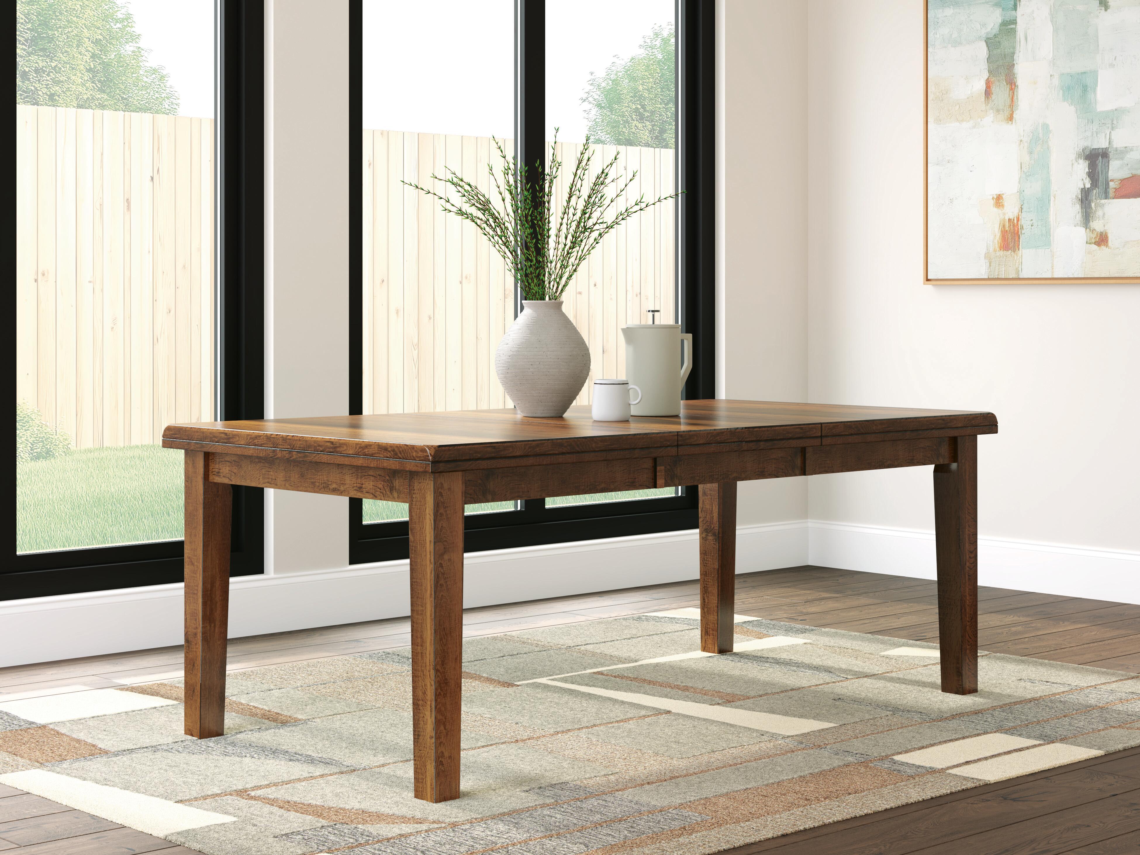 Ralene - Rectangular Dining Room Butterfly Extension Table - Medium Brown
