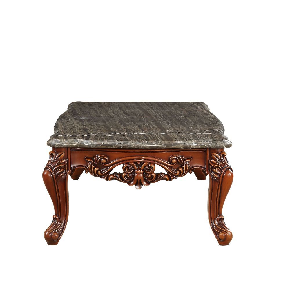 Eustoma - Coffee Table - Marble Top & Walnut, dark brown, view 7
