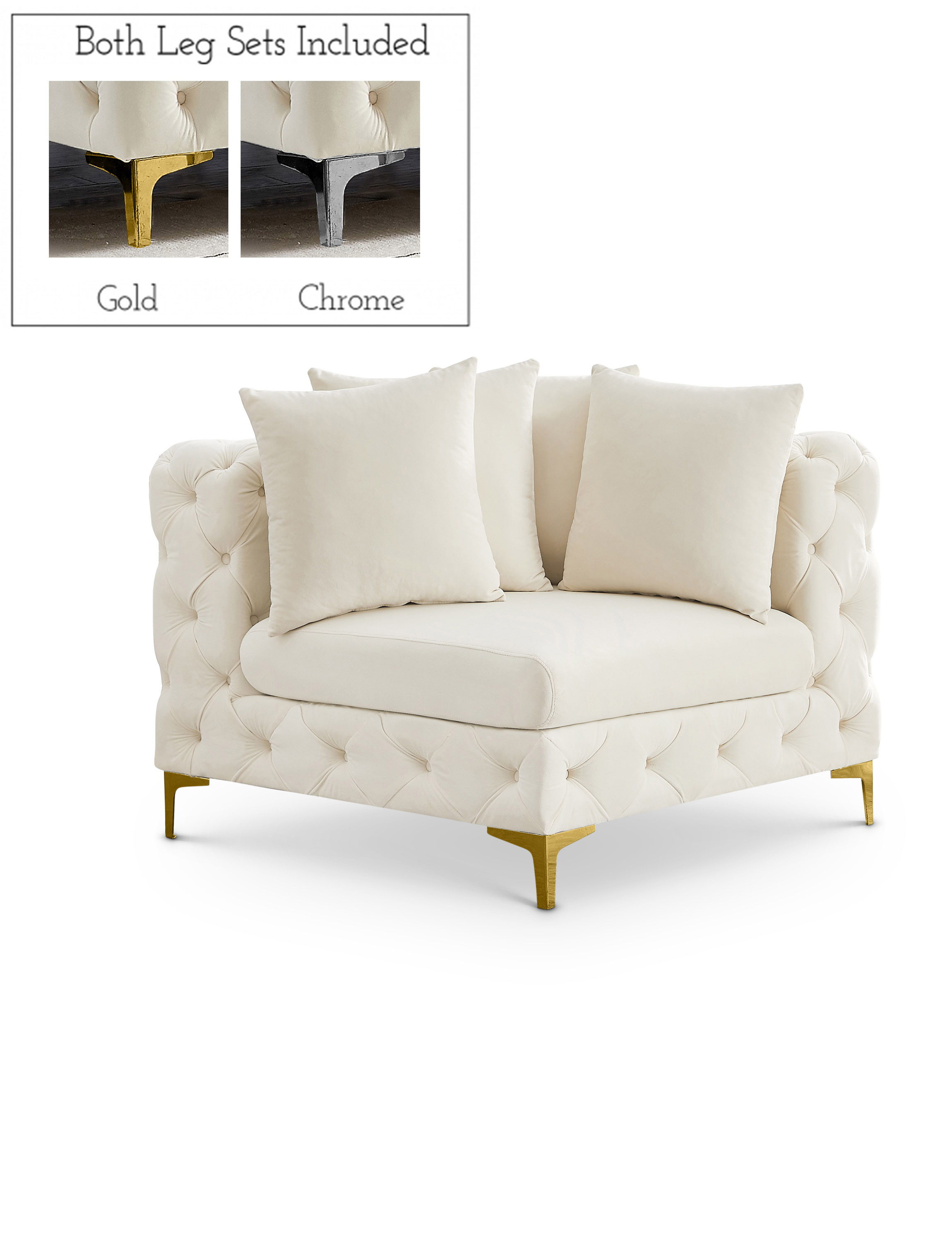 Tremblay - Corner Chair - Cream