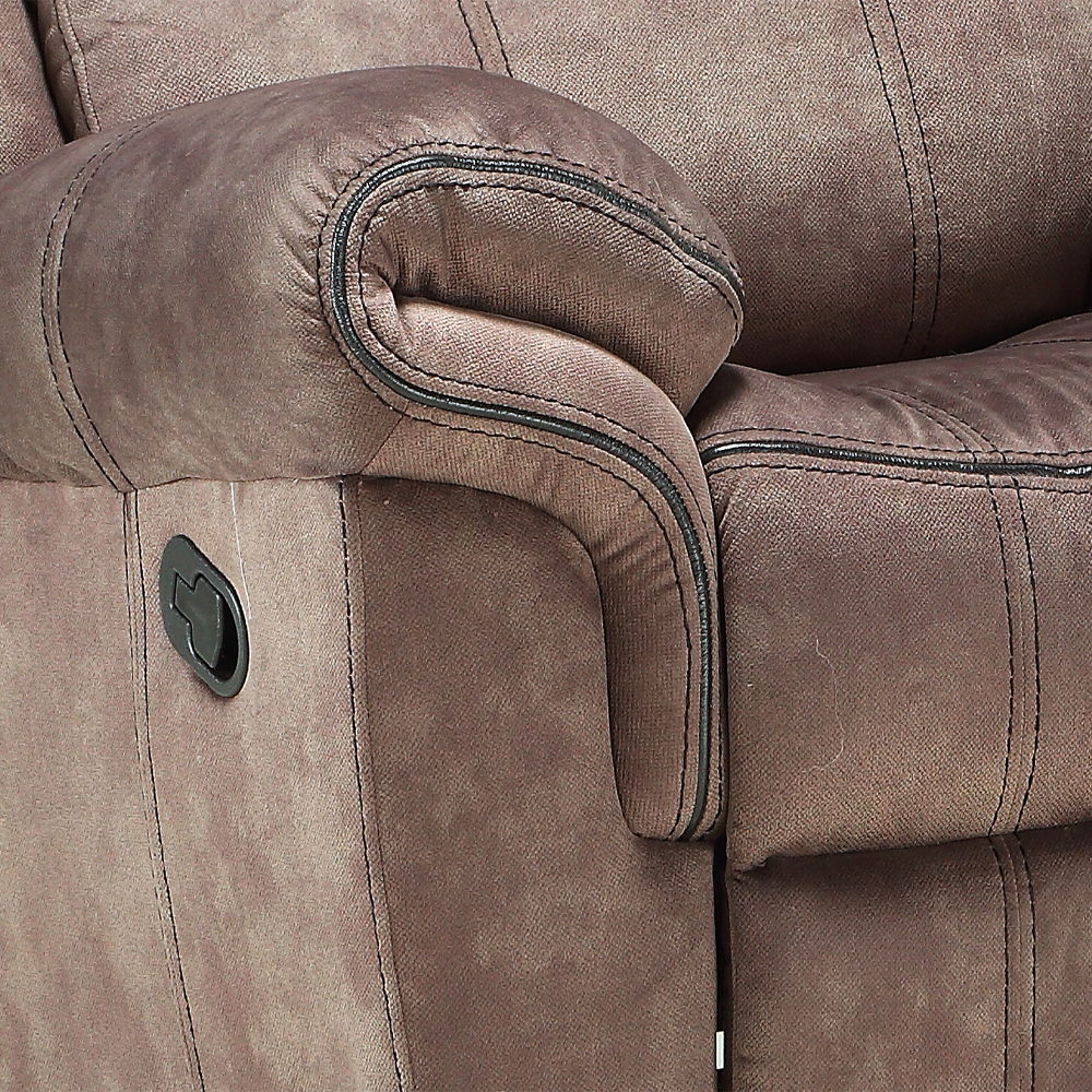Zubaida - Motion Glider Recliner - Two Tone Chocolate Velvet, dark brown, view 6