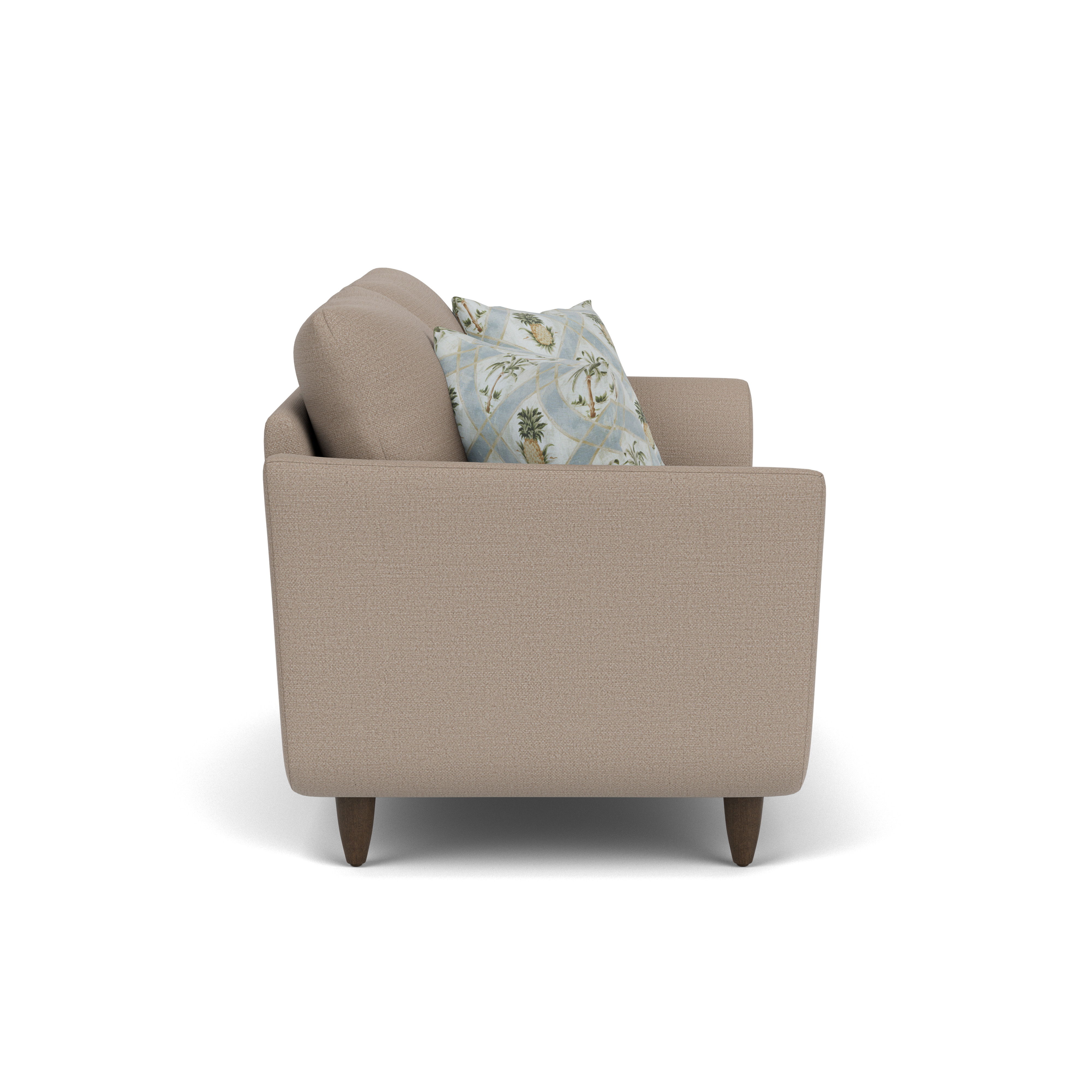 Mia - Fabric Loveseat, dark gray, view 5