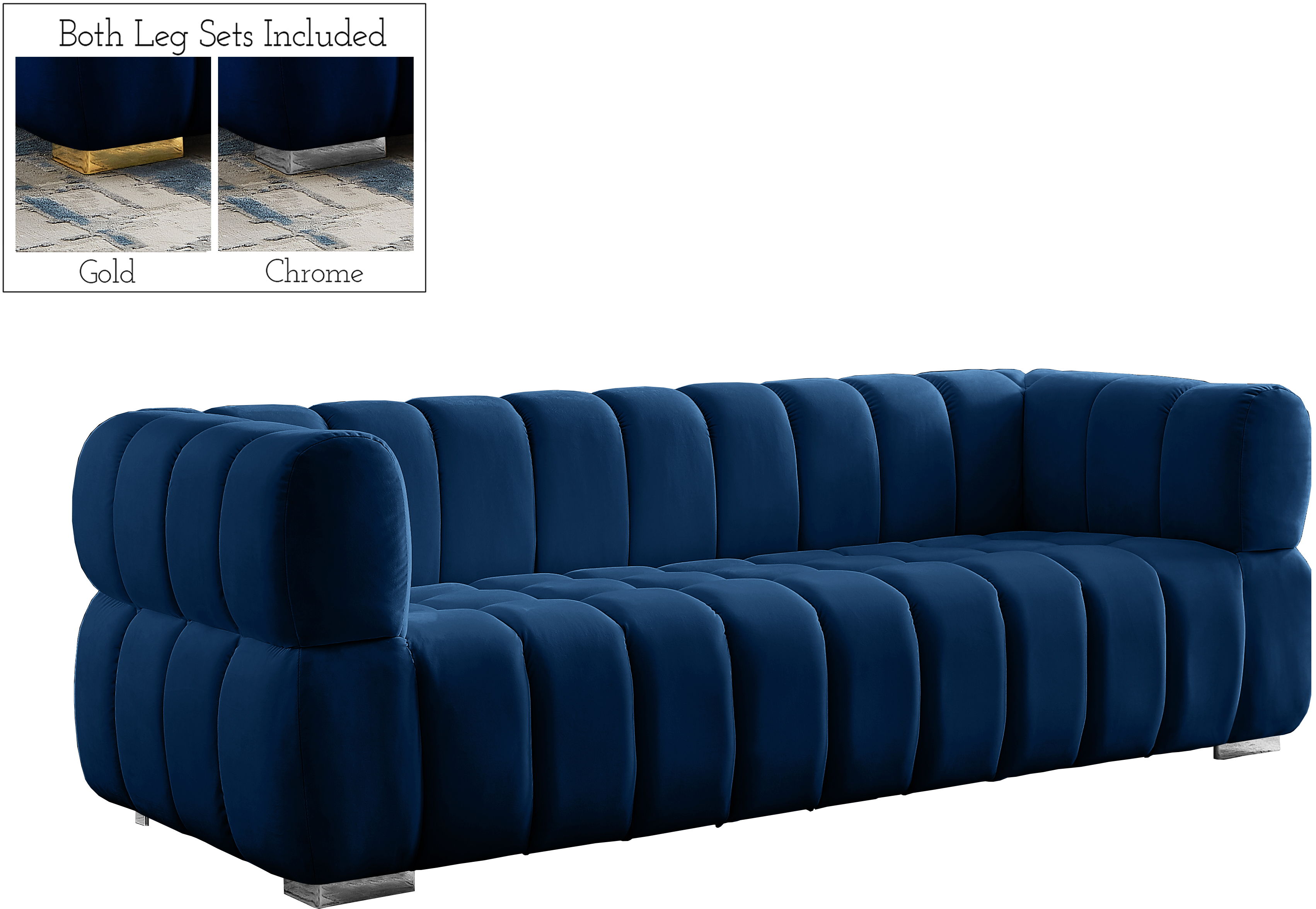 Gwen - Sofa - Navy