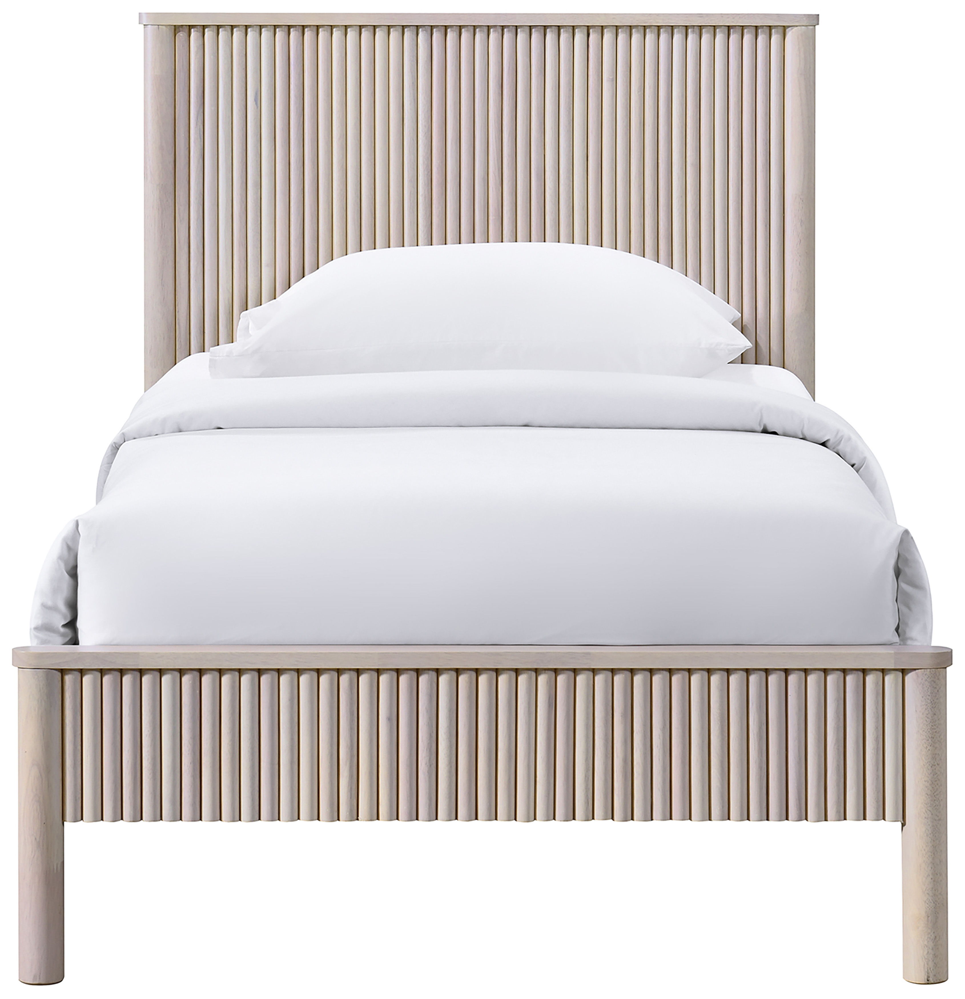 Kivo - Solid Twin Bed - Natural