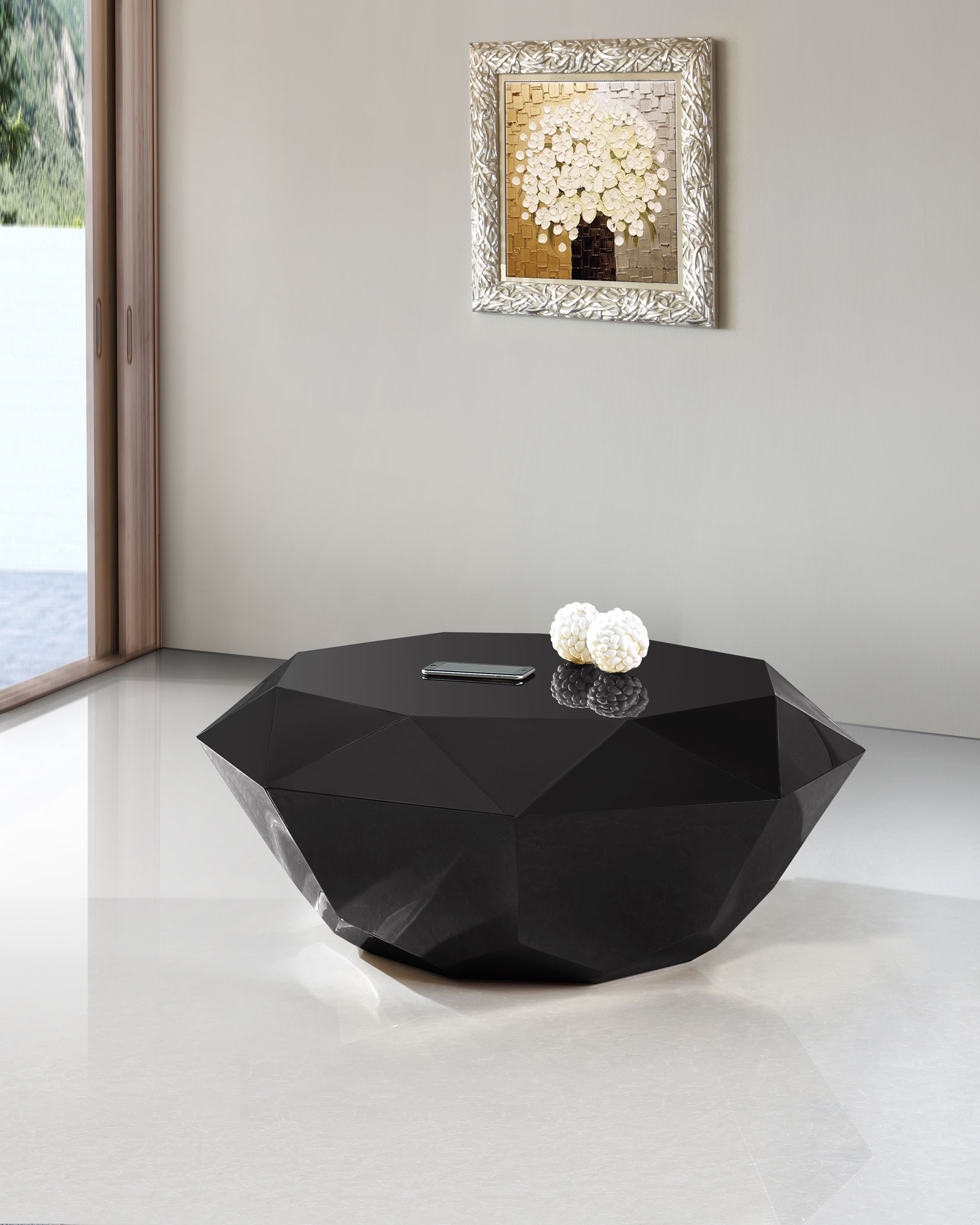 Gemma - Coffee Table - Matte Black