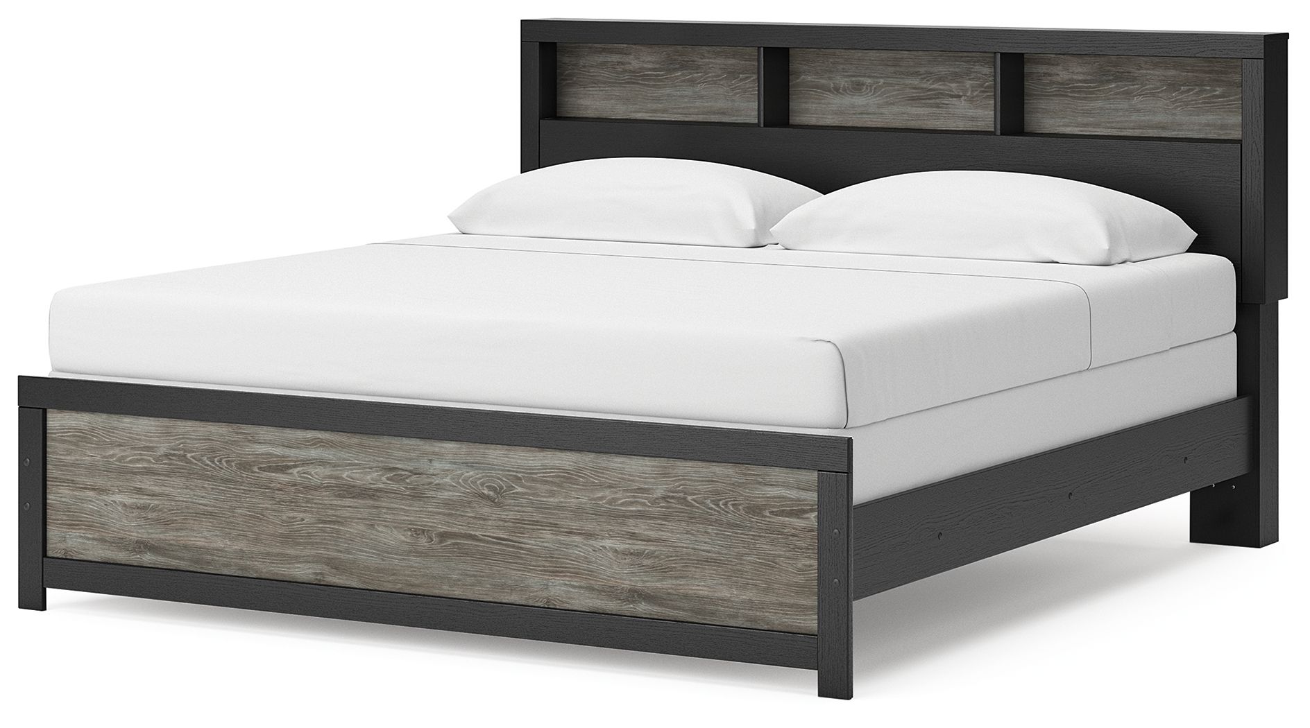 Ashley Furniture Broachmyn - King Bookcase Bed - Black / Gray - Image 4