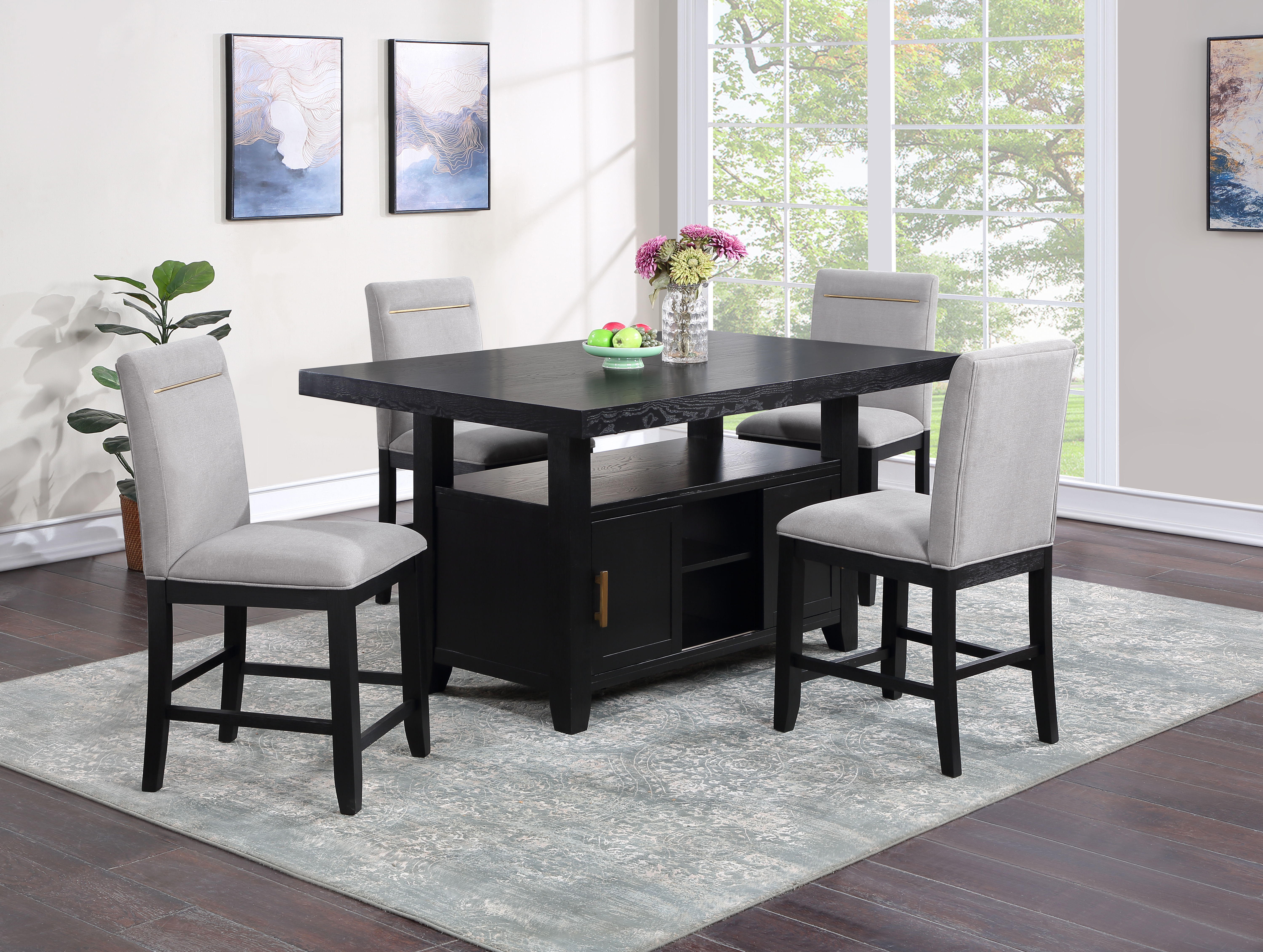 Yves - Storage Counter Top - Black