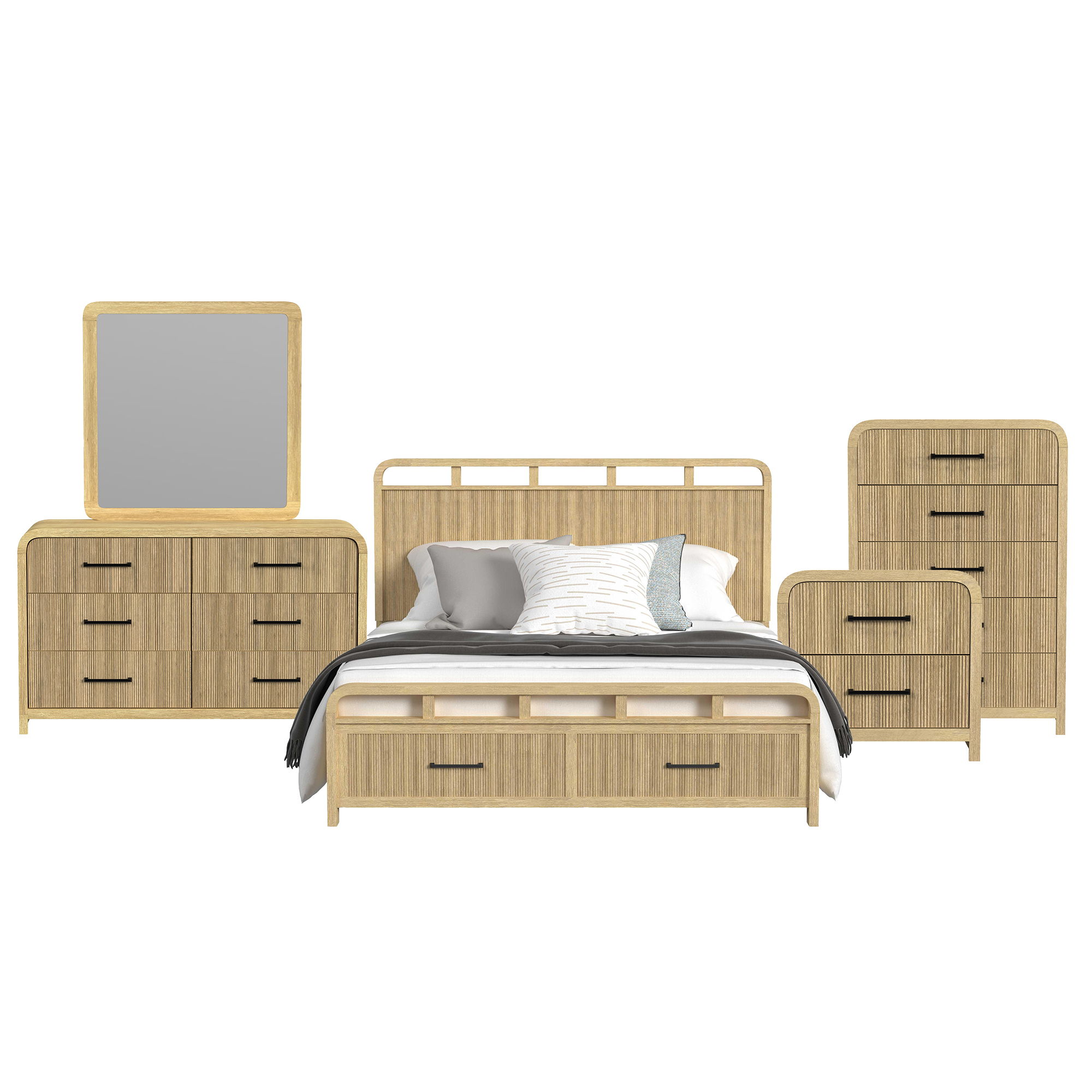 King · 5 Pc · Bedroom Set