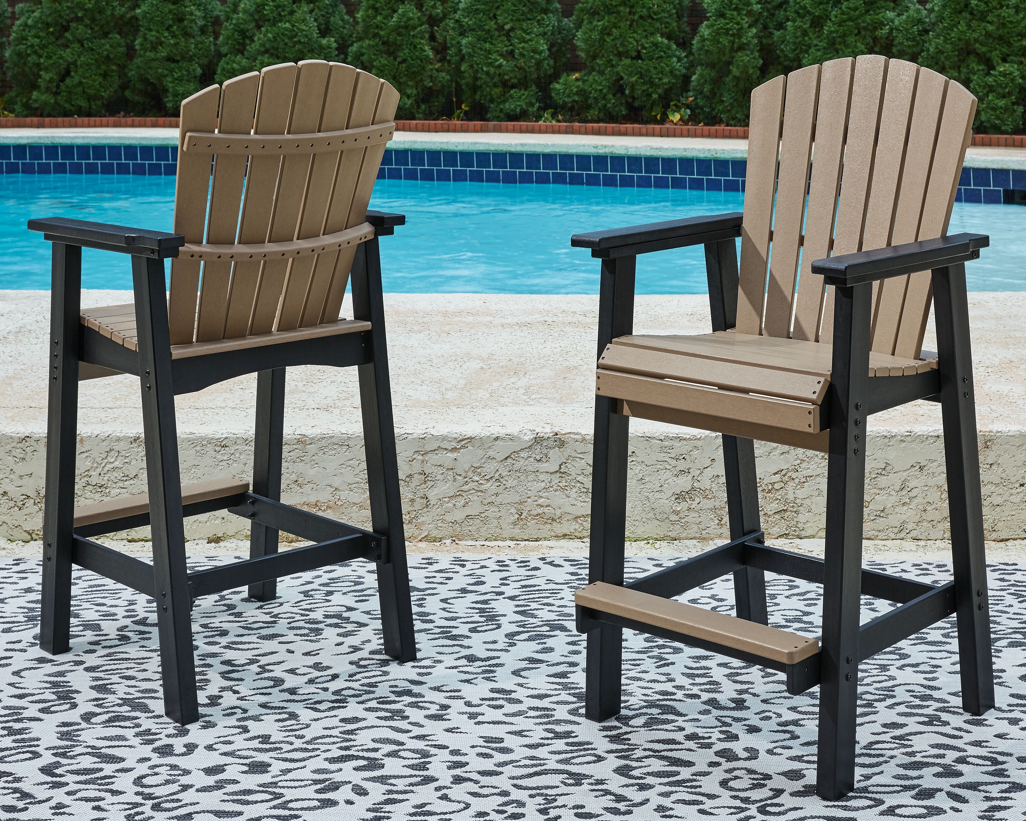 Ashley Furniture Fairen Trail - 5 Pc. - Dining Set with 4 Chairs - Black / Driftwood - Image 5