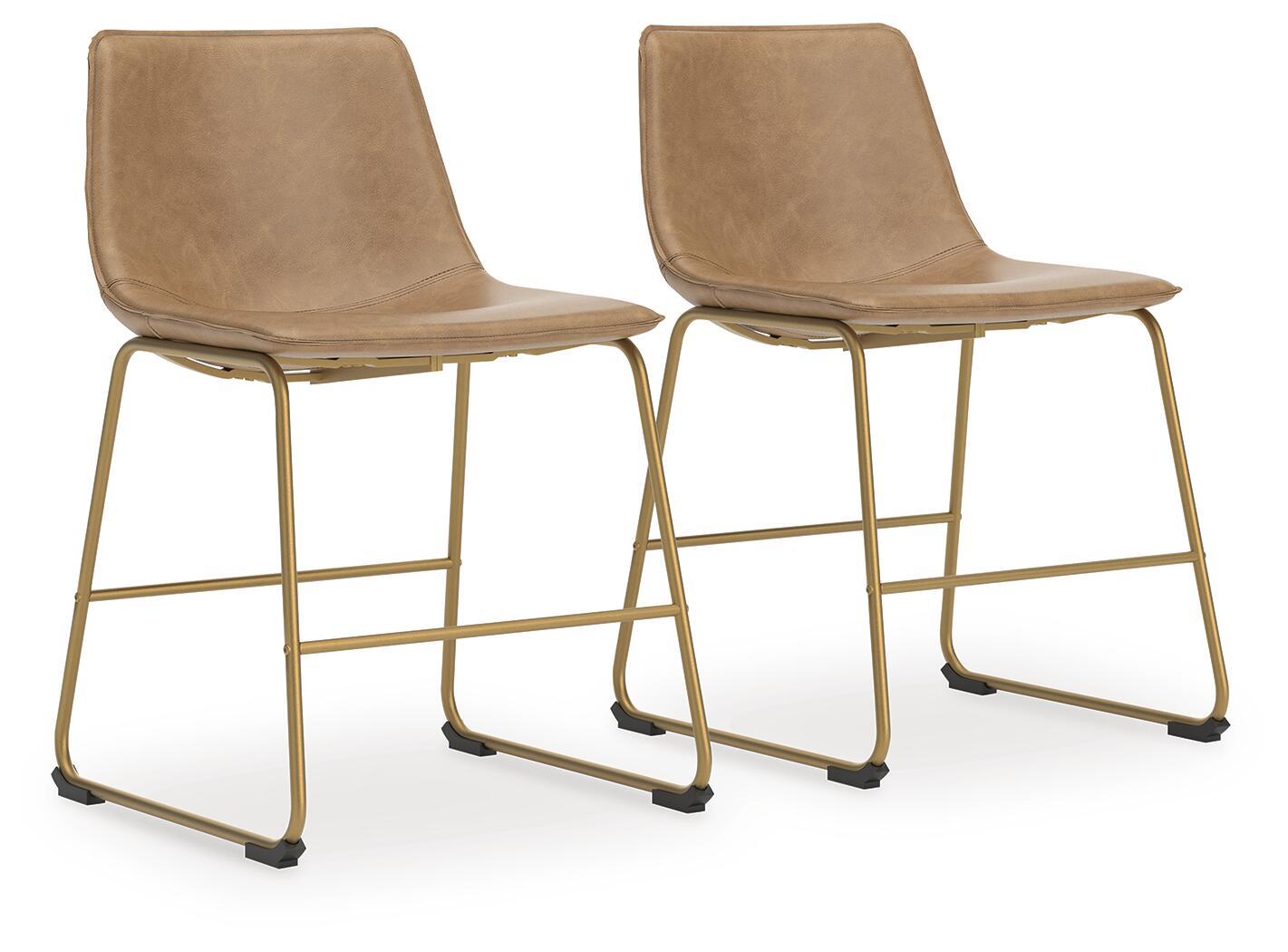 Ciabori – Dining Upholstered Side Chair (Set of 2) – Toast / Gold