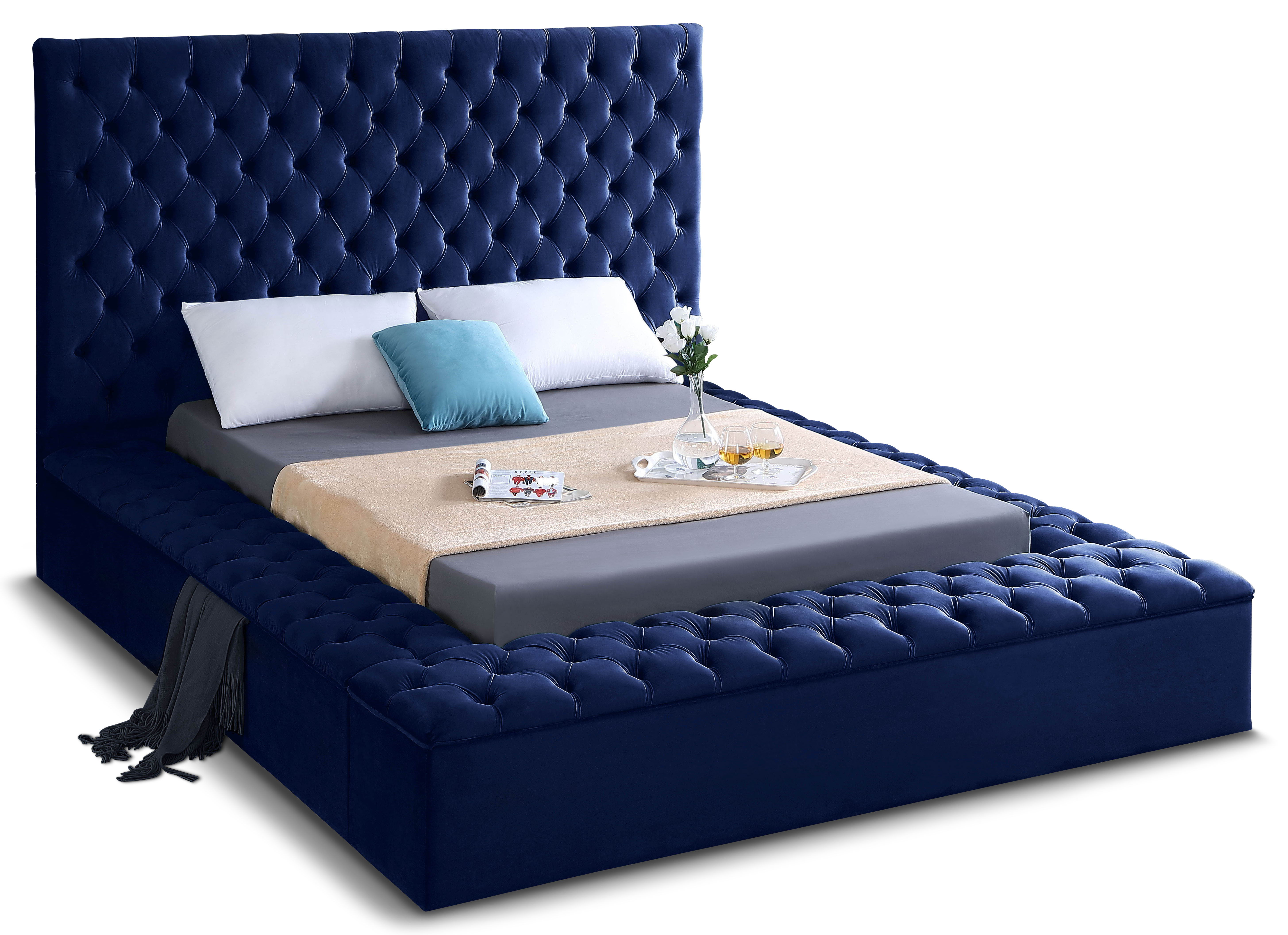 Bliss - Queen Bed - Navy