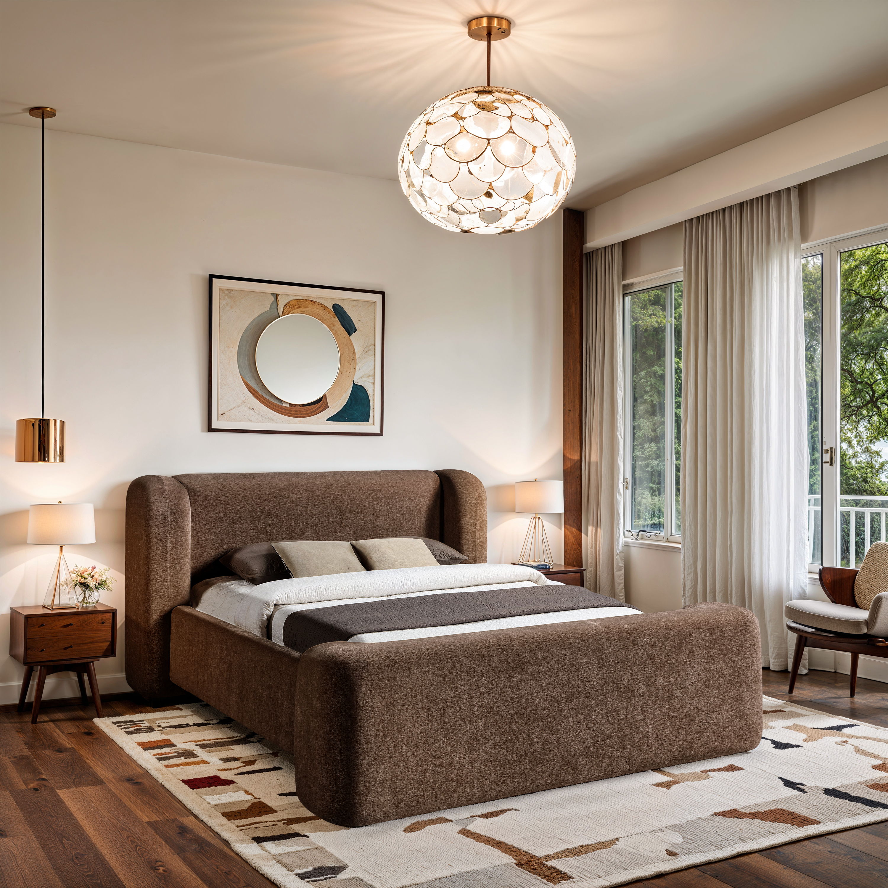 Modena - Queen Bed - Brown