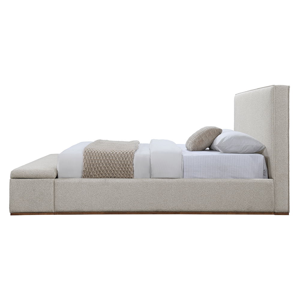 Boxter - Queen Bed With Storage - Beige, beige, view 3