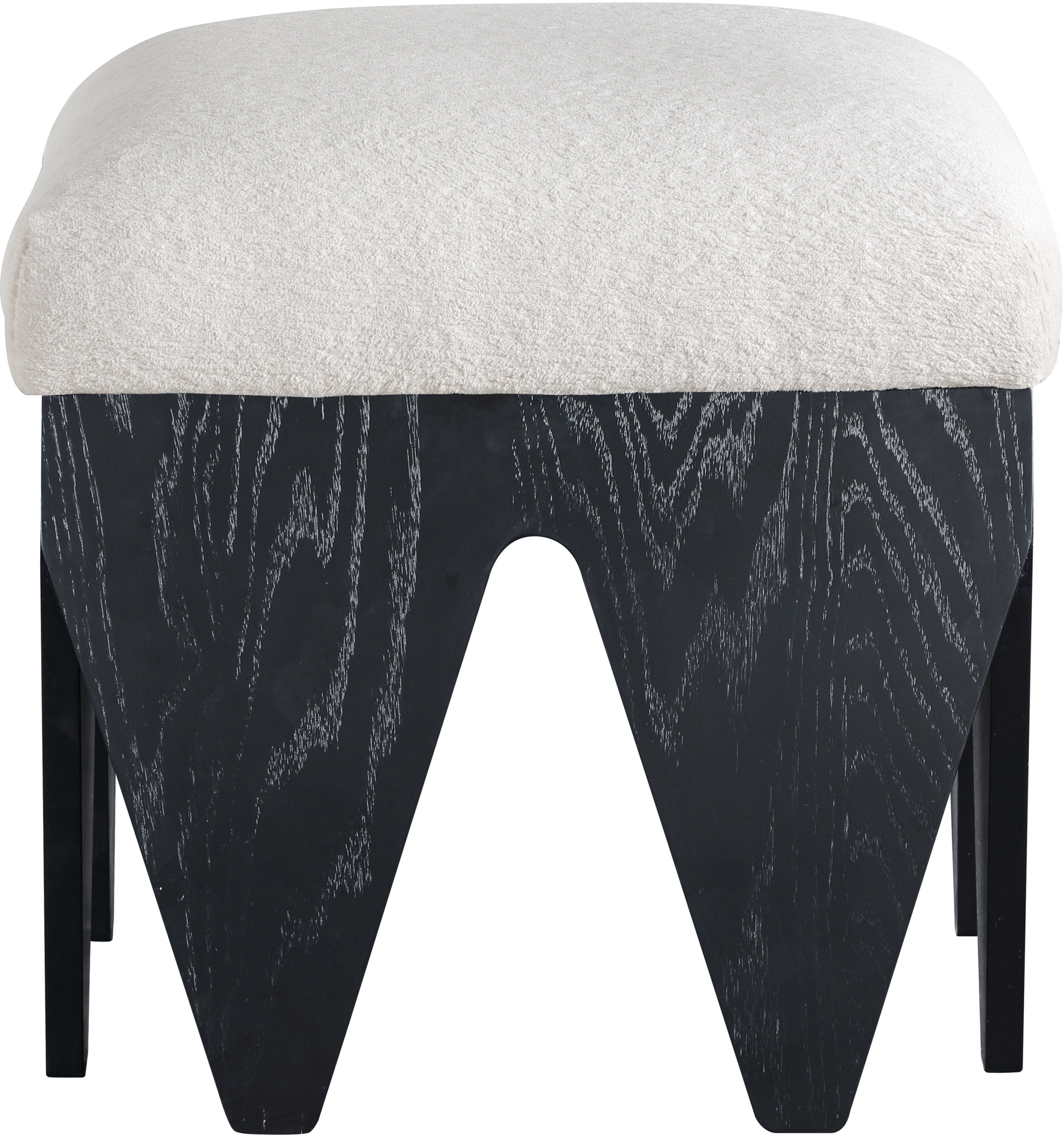 Altair - Bench With Black Base - Cream