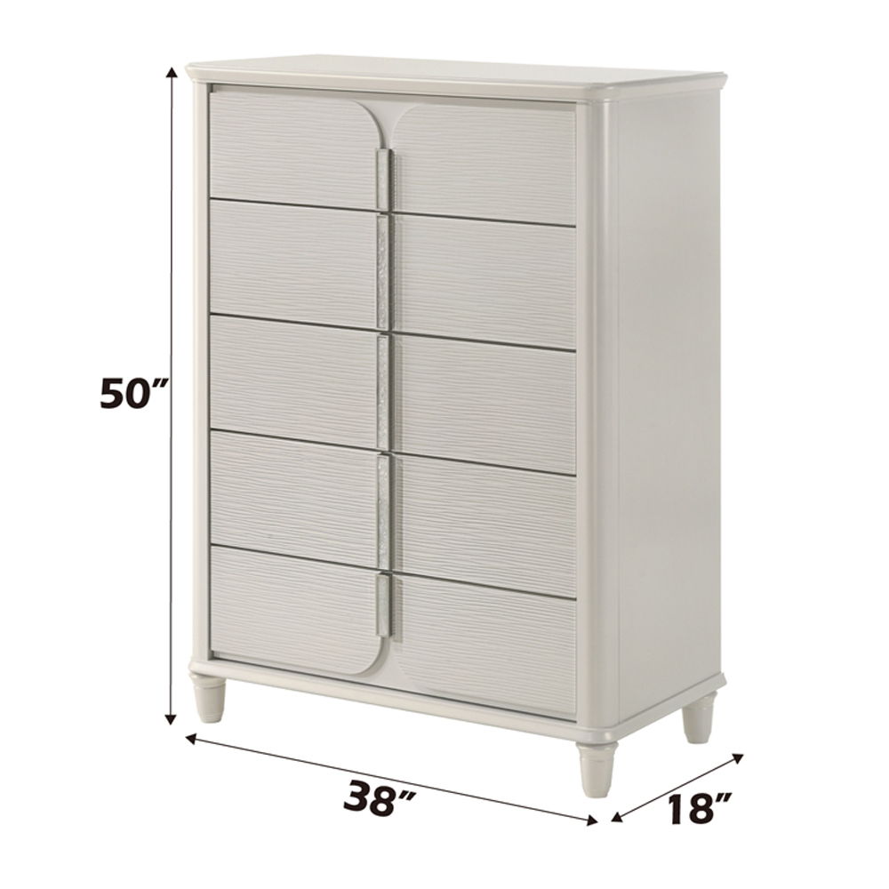 Laveda - Chest - Pearl White, white, view 4