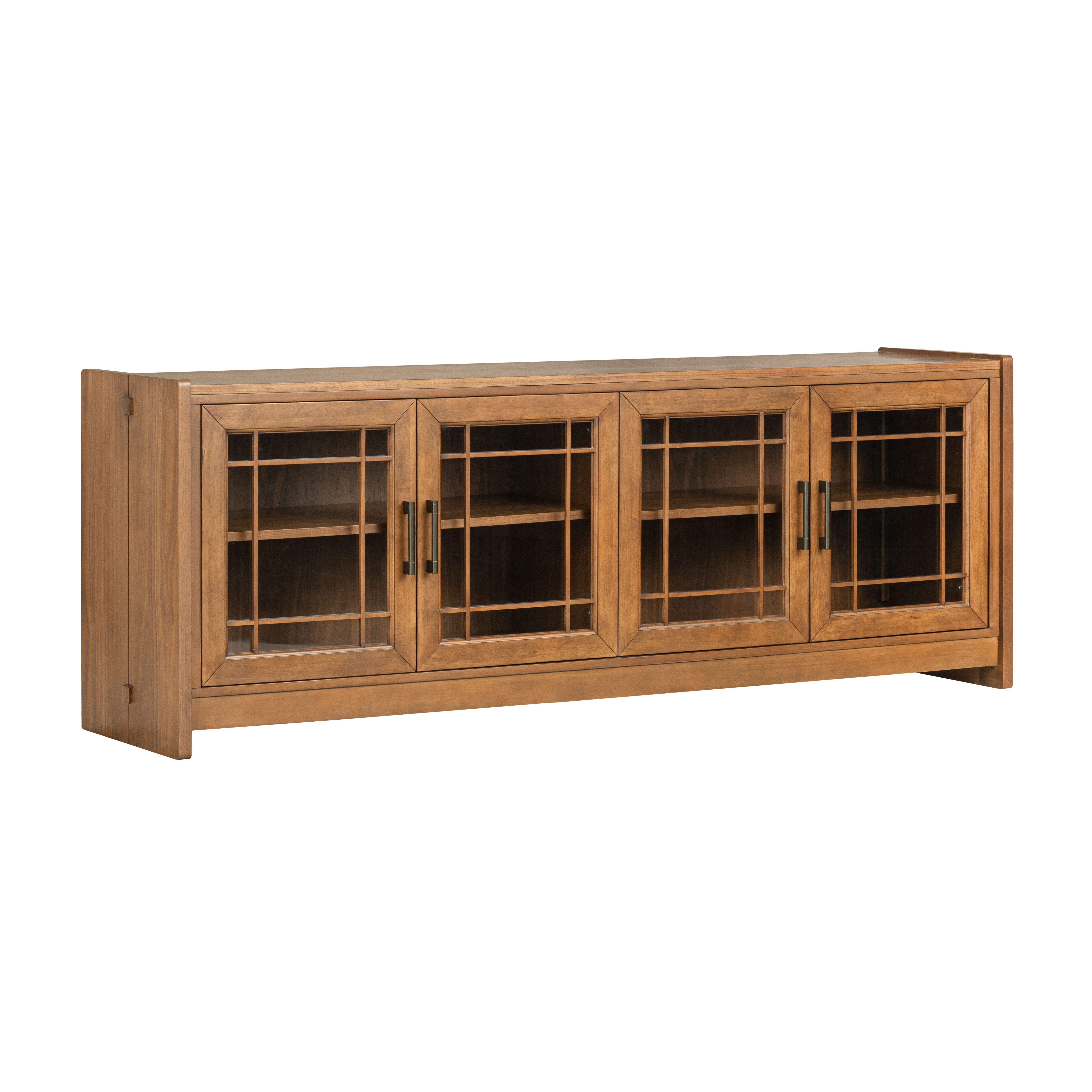 Lincoln - Entertainment Base - Warm Walnut, light brown