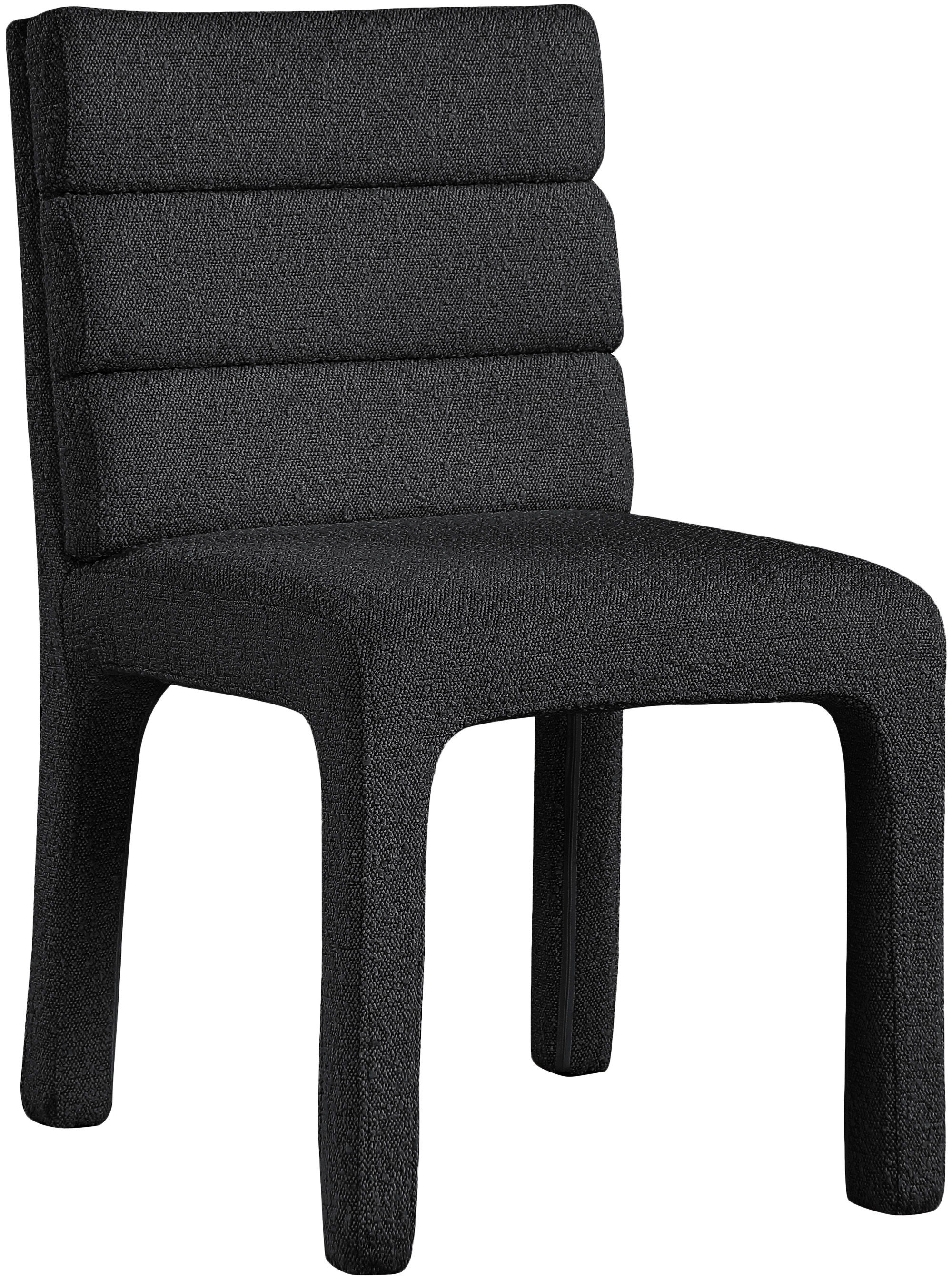 Kai - Boucle Dining Chair (Set of 2) - Black
