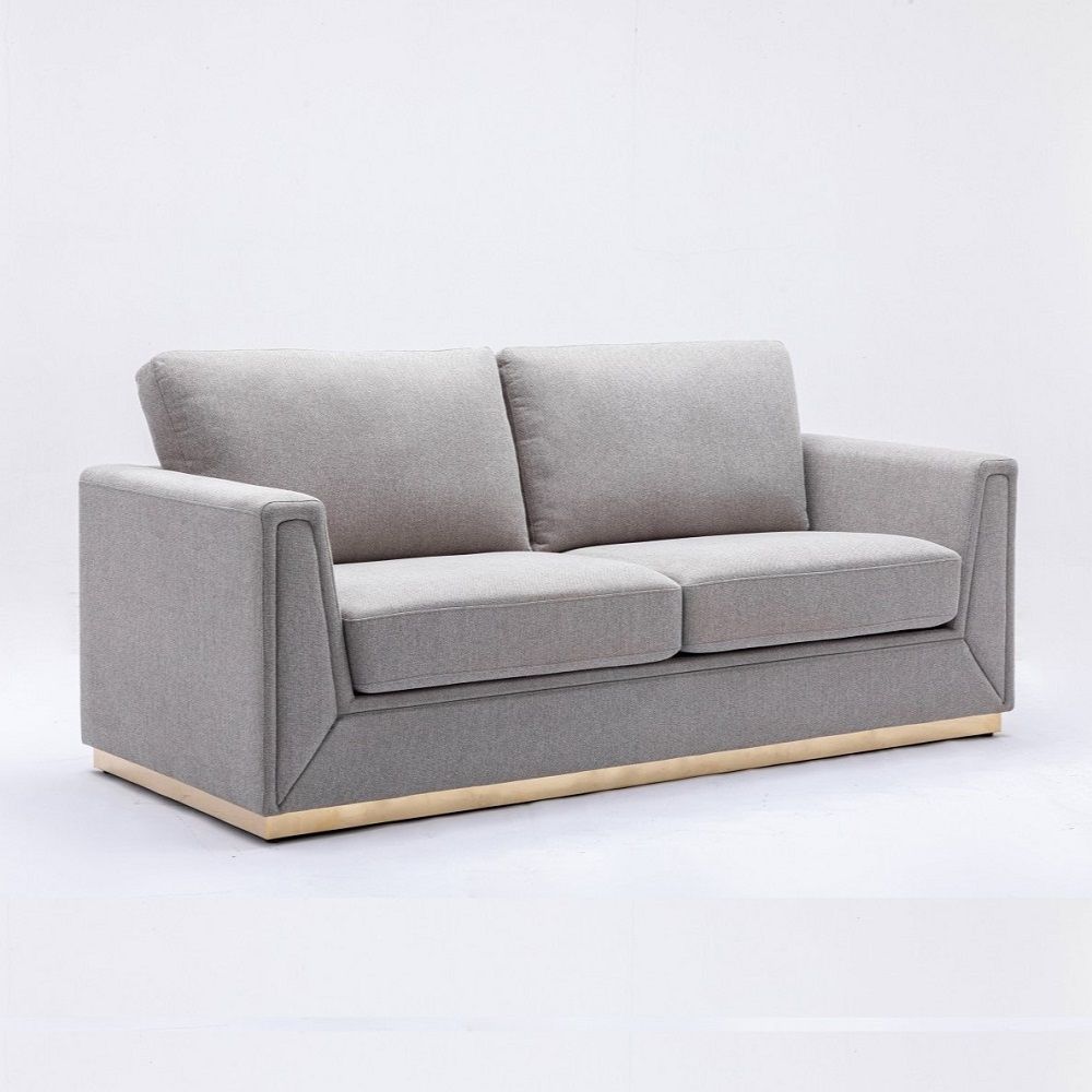 Valin - Sofa - Gray Linen, light gray