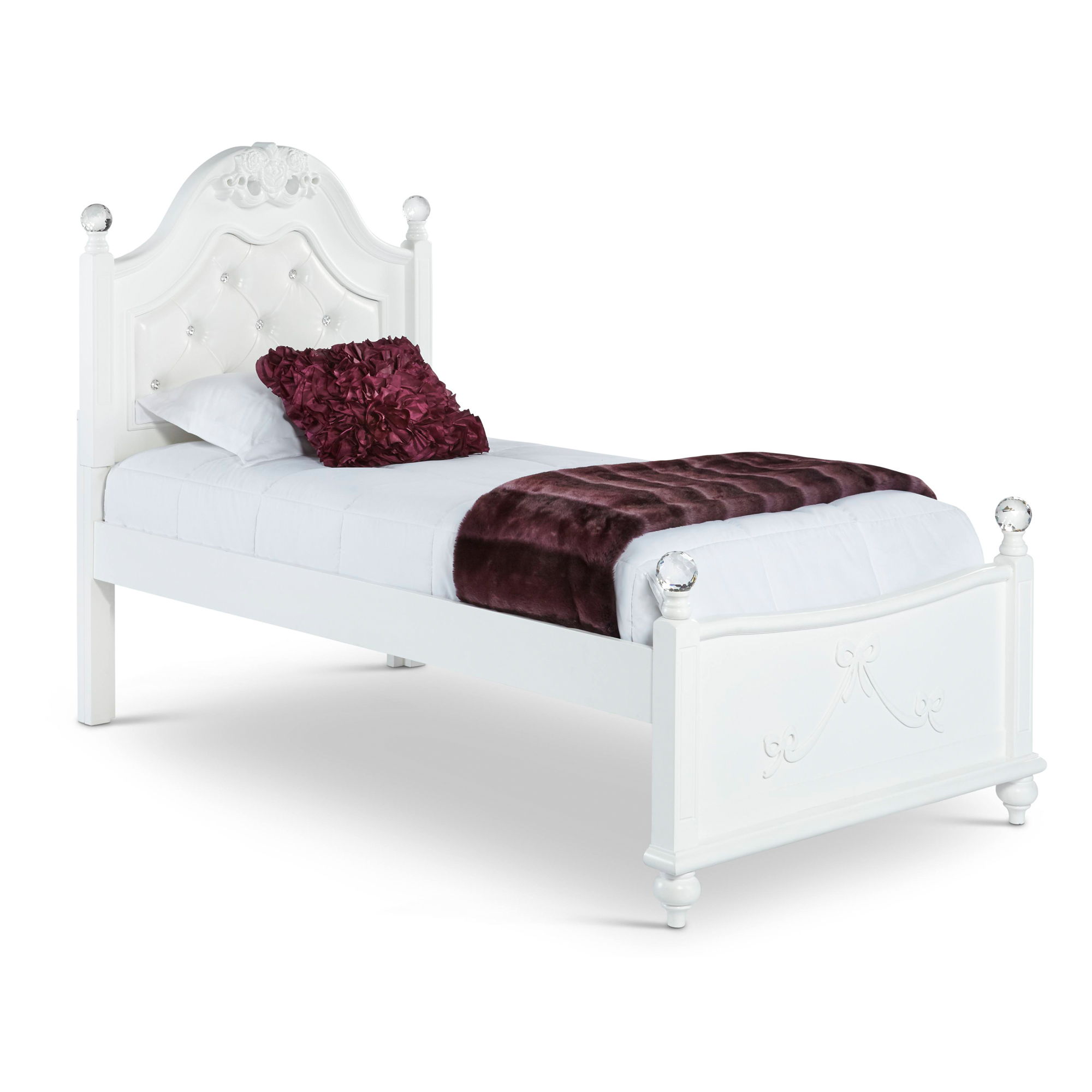 Alana - Twin Platform Bed - White Image