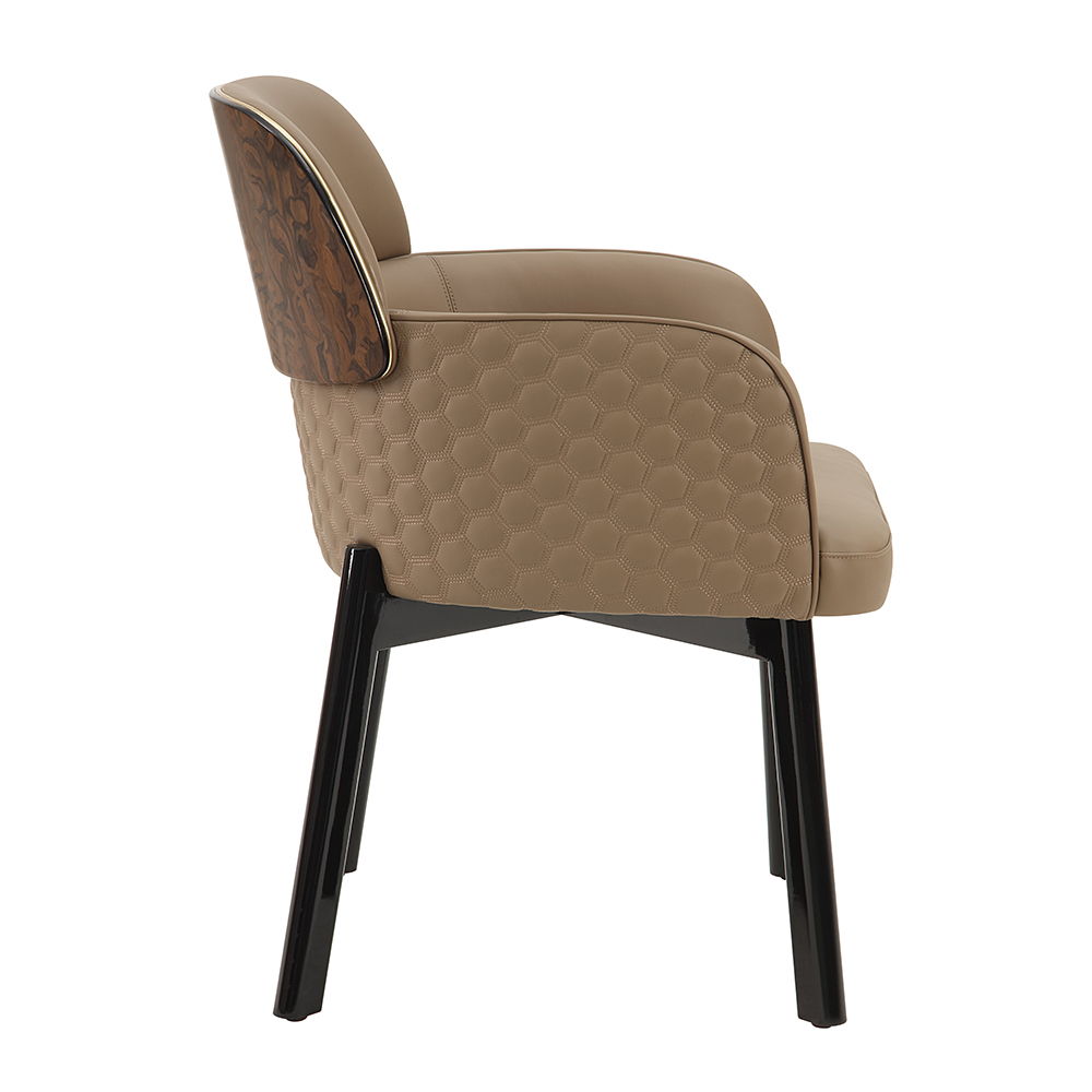 Jamonica - Arm Chair - Brown, light brown, view 3