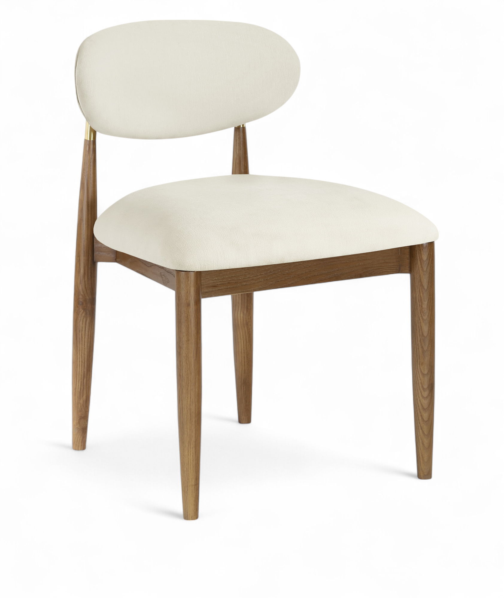 Riccio - Performance Fabric Upholstered Dining Side Chair (Set of 2) - Cream