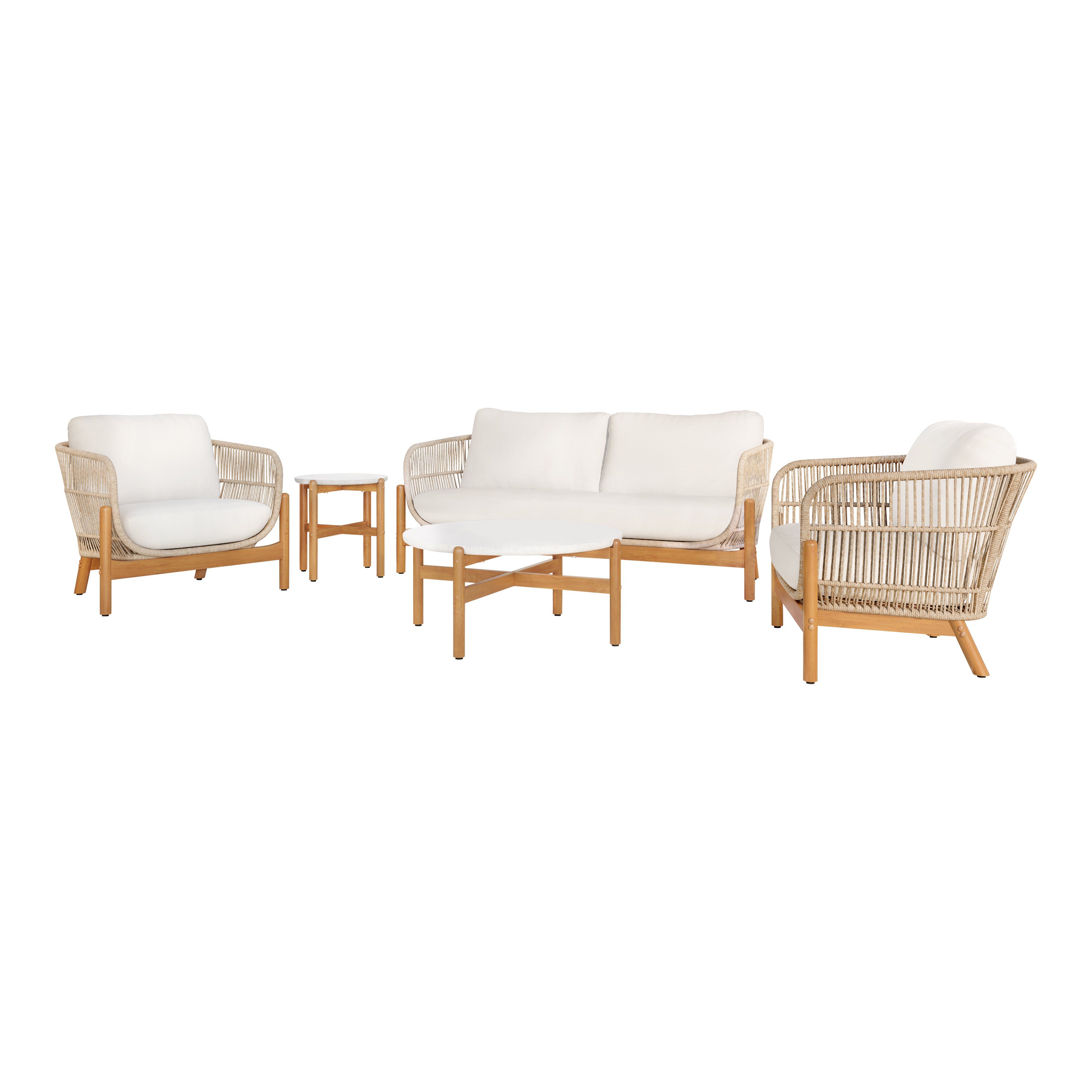 5 Pc · Set Loveseat & 2 Chairs & Coffee Table & End Table