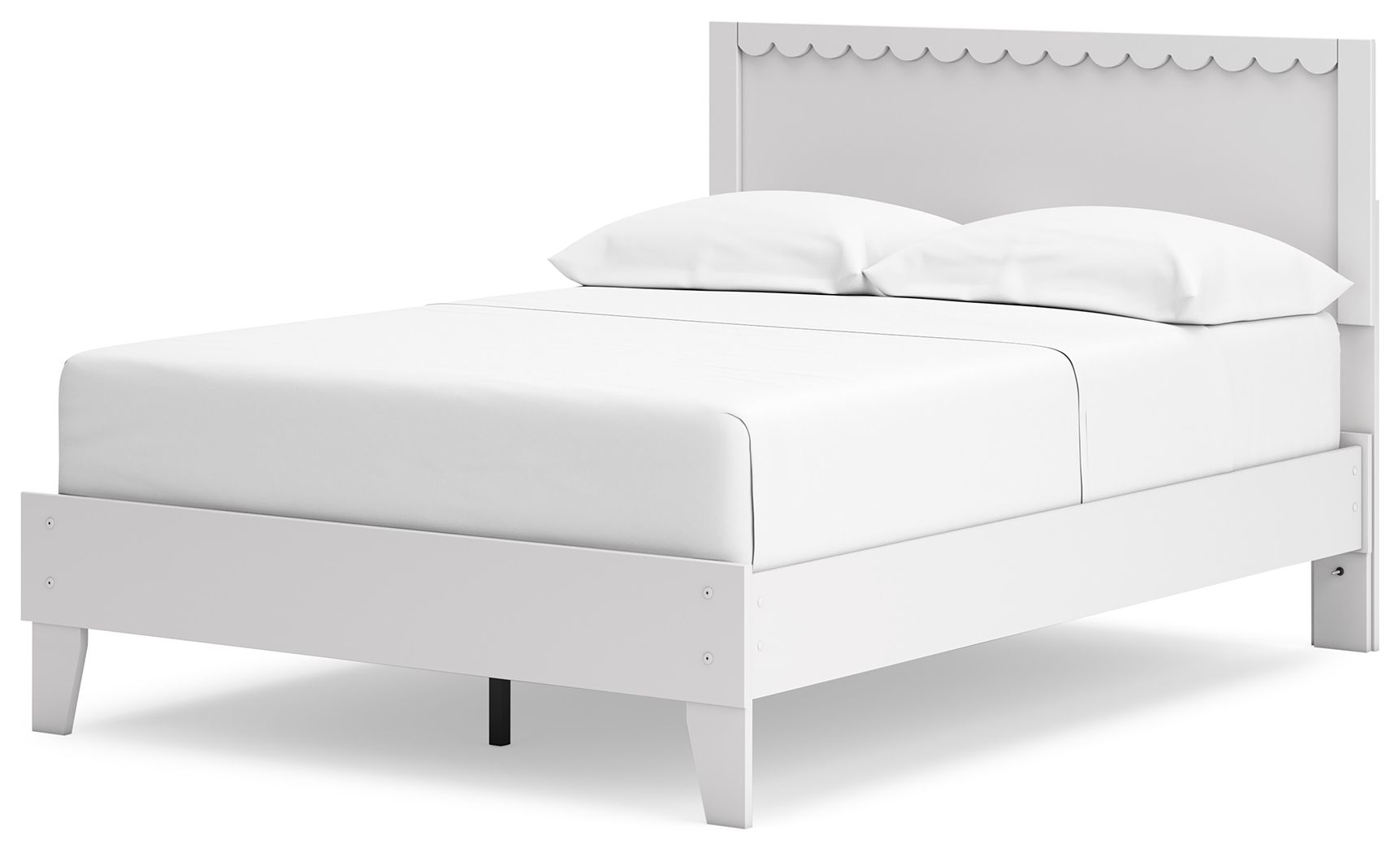 Hallityn - Full Panel Platform Bed - White