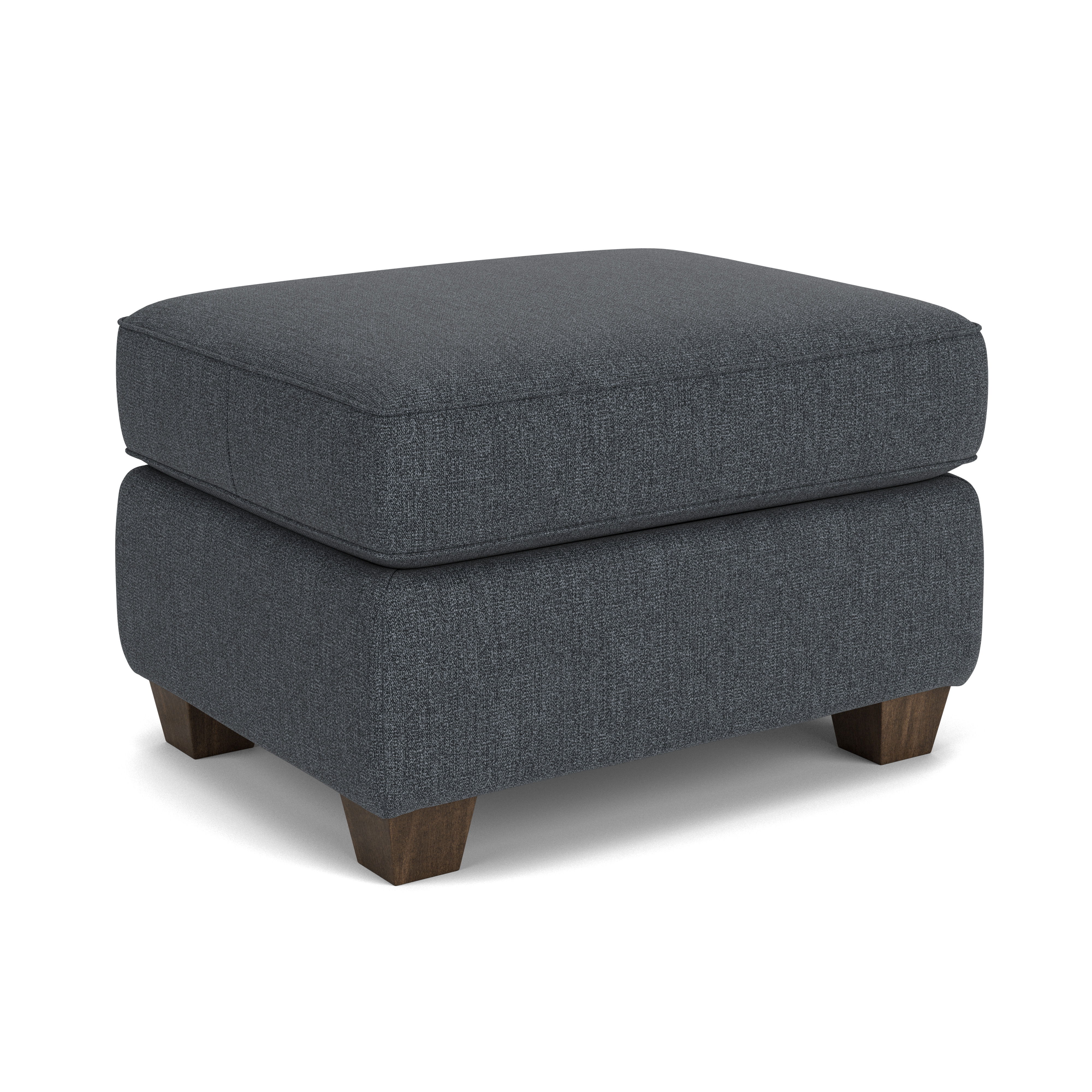 Kingman - Fabric Ottoman, red, view 2