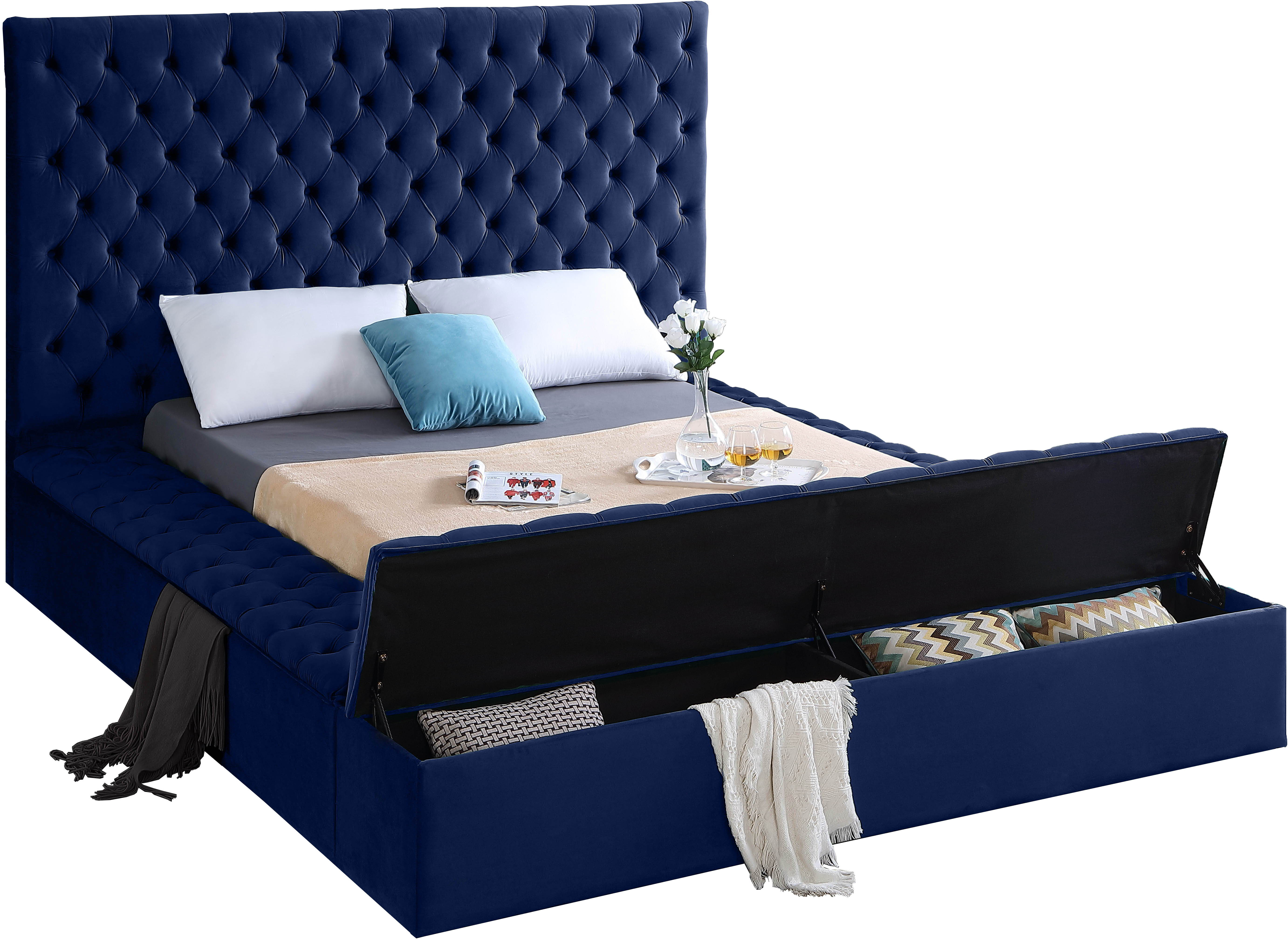 Bliss - King Bed - Navy