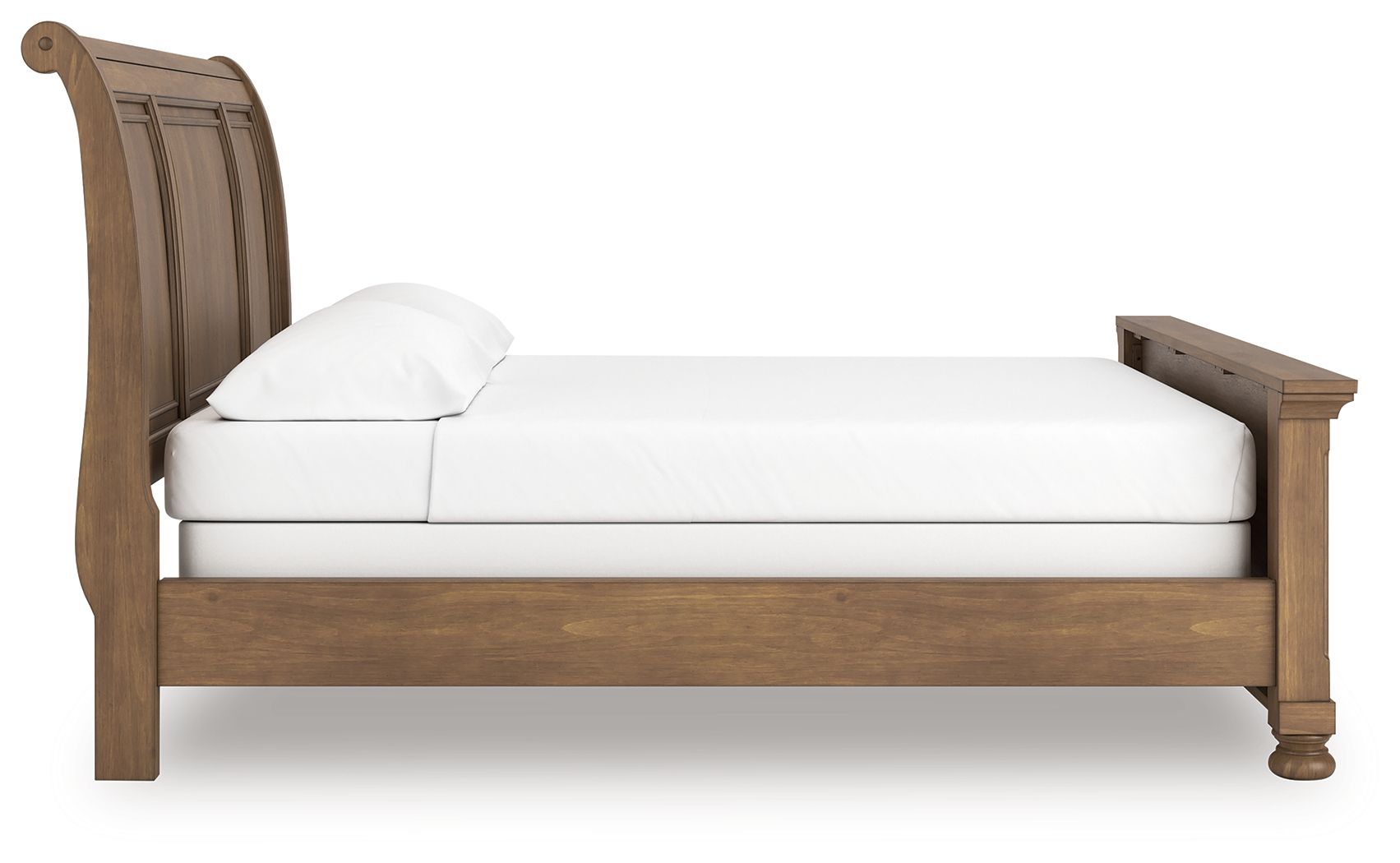 Ashley Furniture Feddinger - California King Sleigh Bed - Medium Brown - Image 7