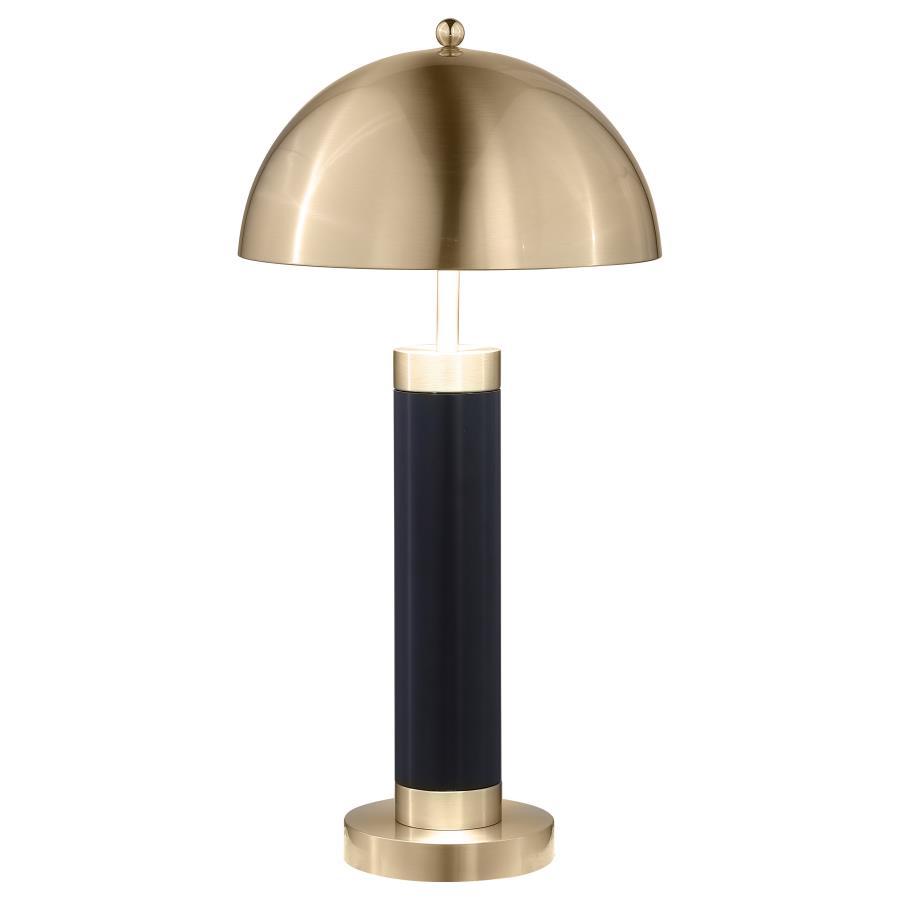 Conroe - Dome Shade Pillar Table Lamp (Set of 2) - Black Image