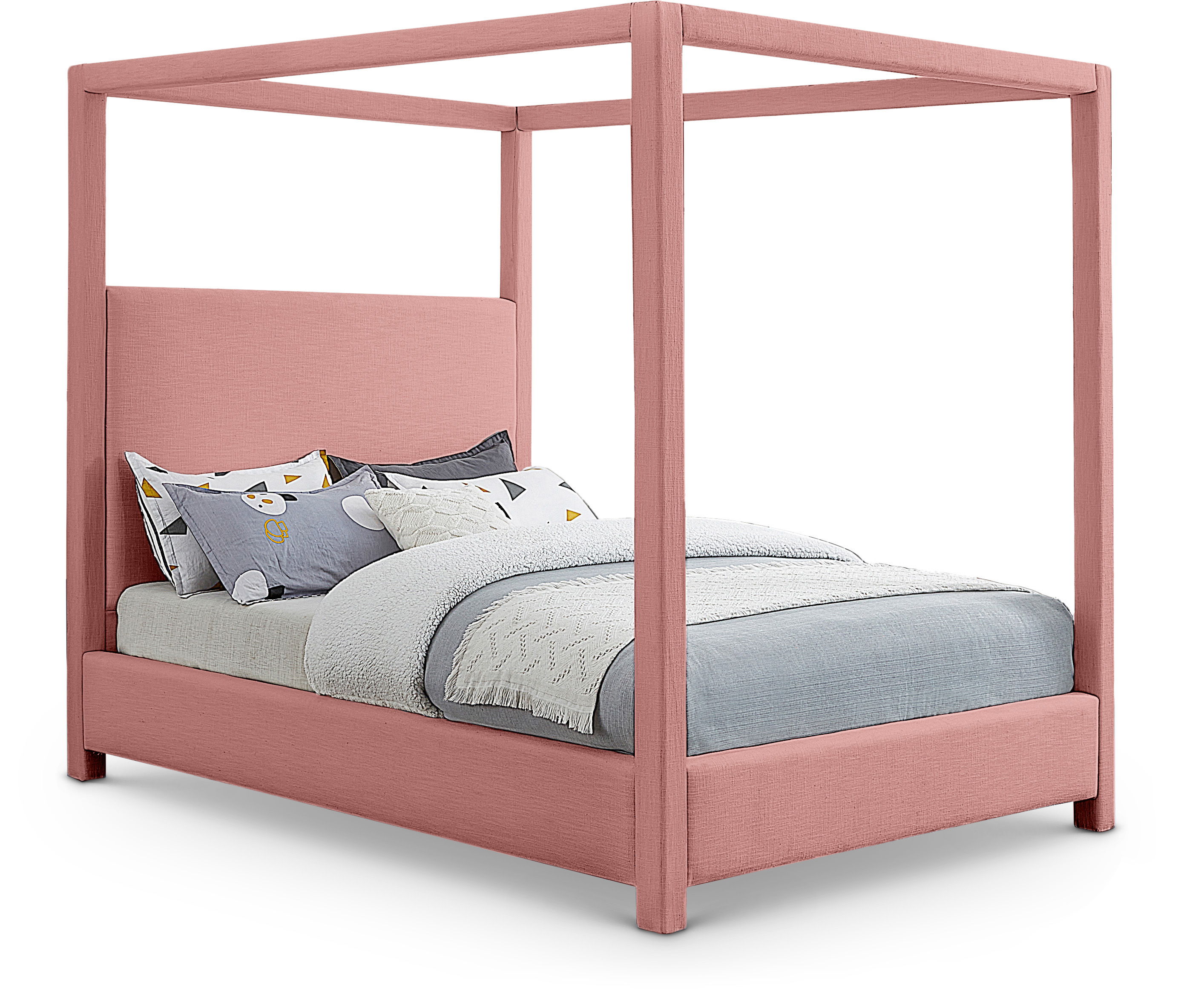 Emerson - Queen Bed - Light Pink