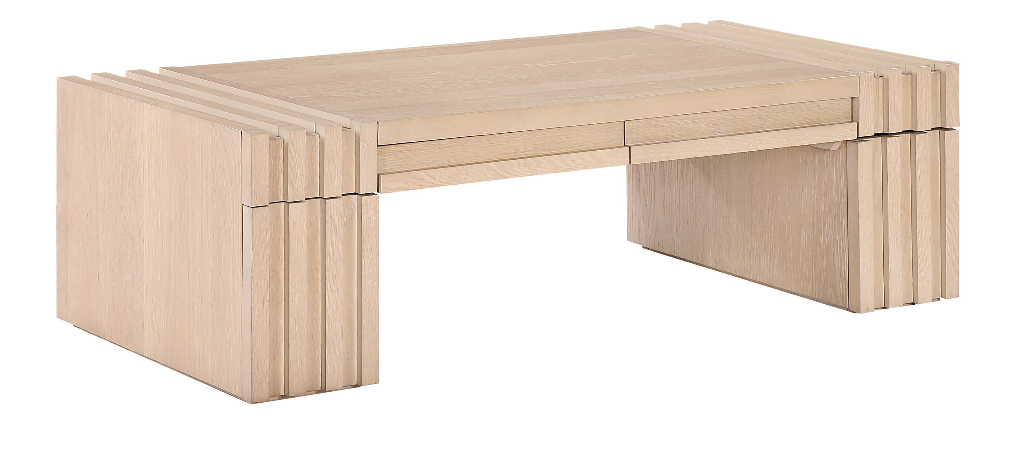 Stanton - Oak Veneer And Solid Wood Coffee Table - Natural