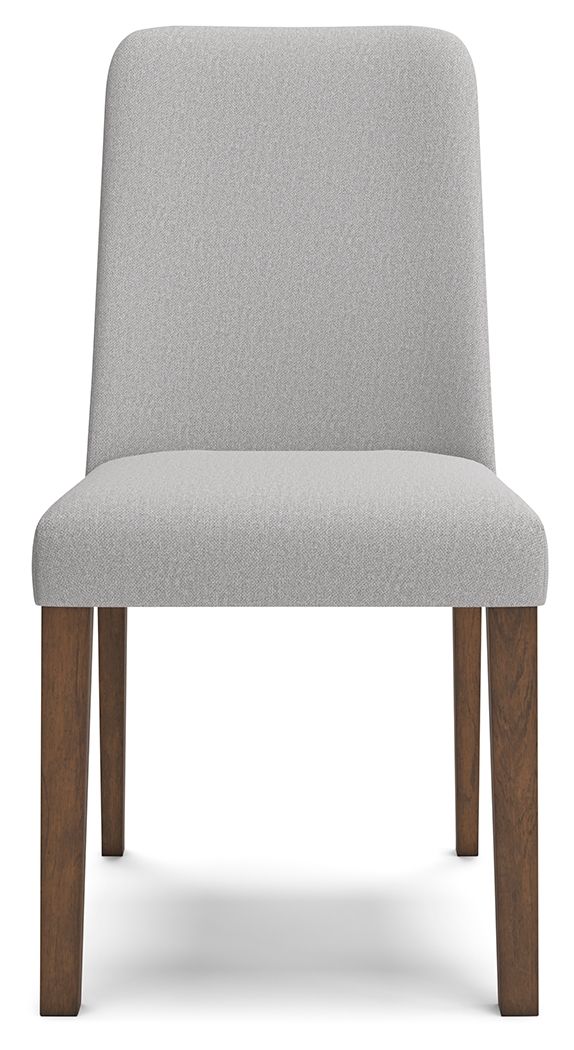 Lyncott - Dining Uph Side Chair (Set of 2) - Light Gray / Brown