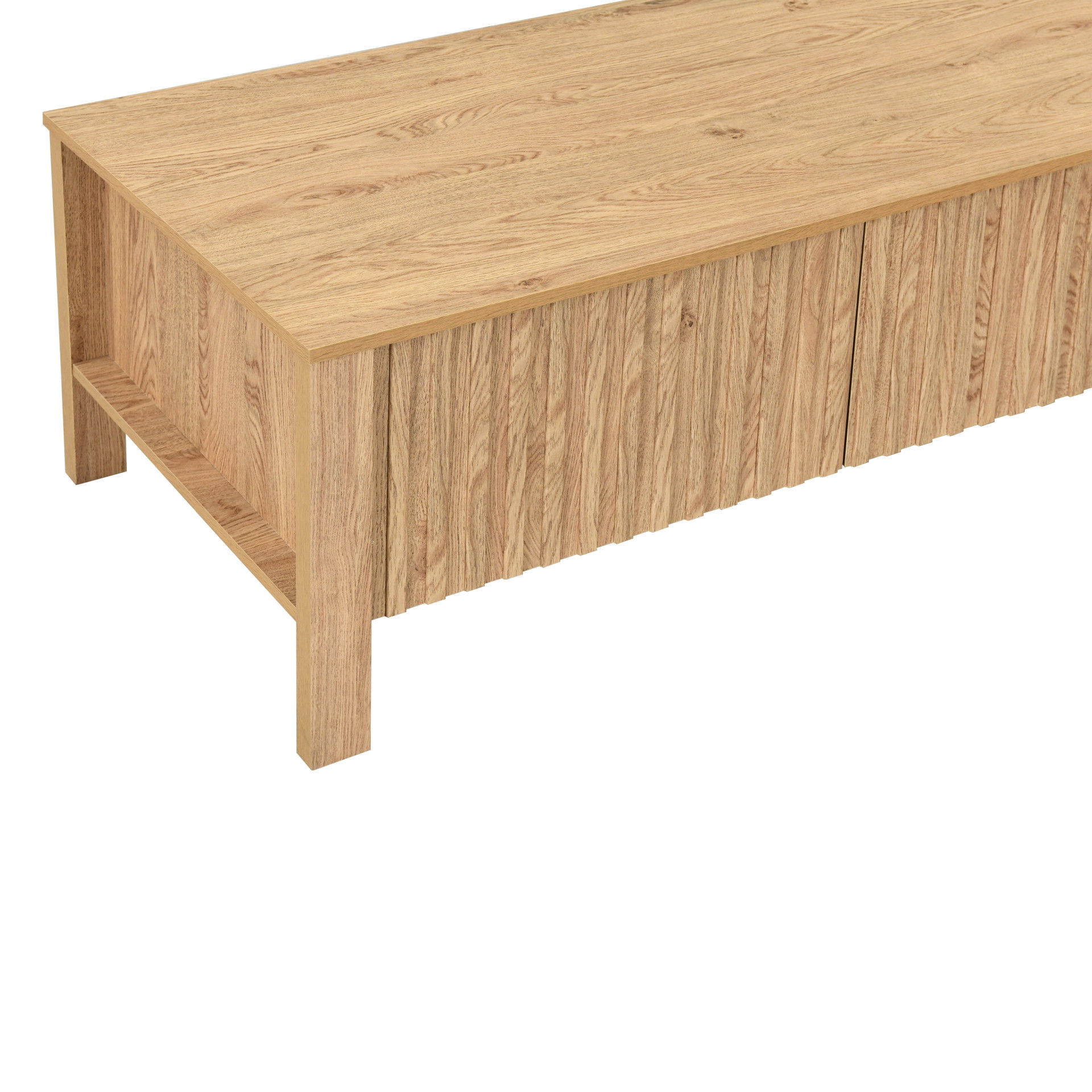 Thayer - 47" Two Drawer Coffee Table - Natural, light brown, view 5