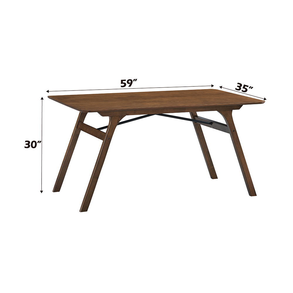 Kaela - Dining Table - Walnut, dark brown, view 6