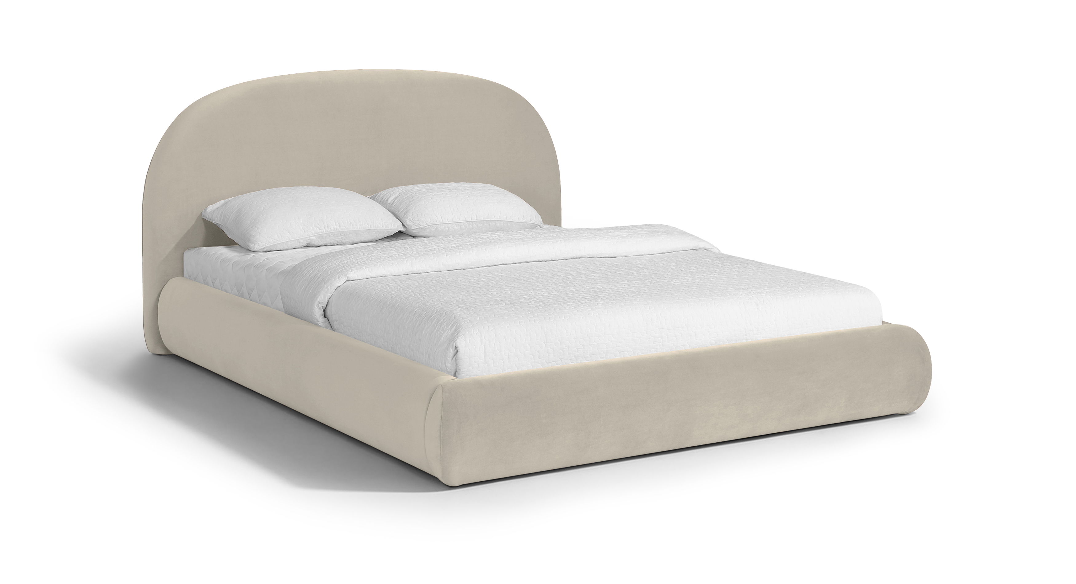 Celine - Upholstered Full Bed - Cream