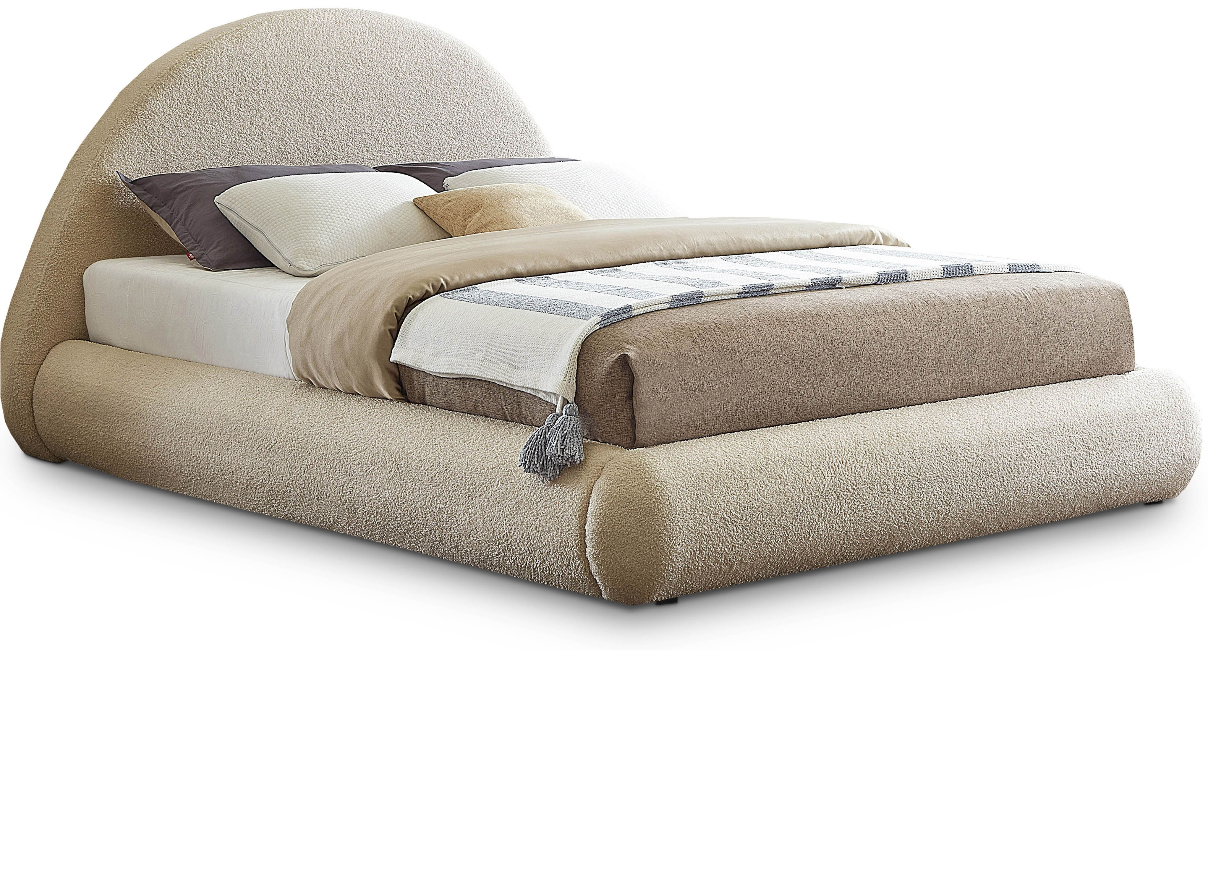 Rudy - King Bed - Beige